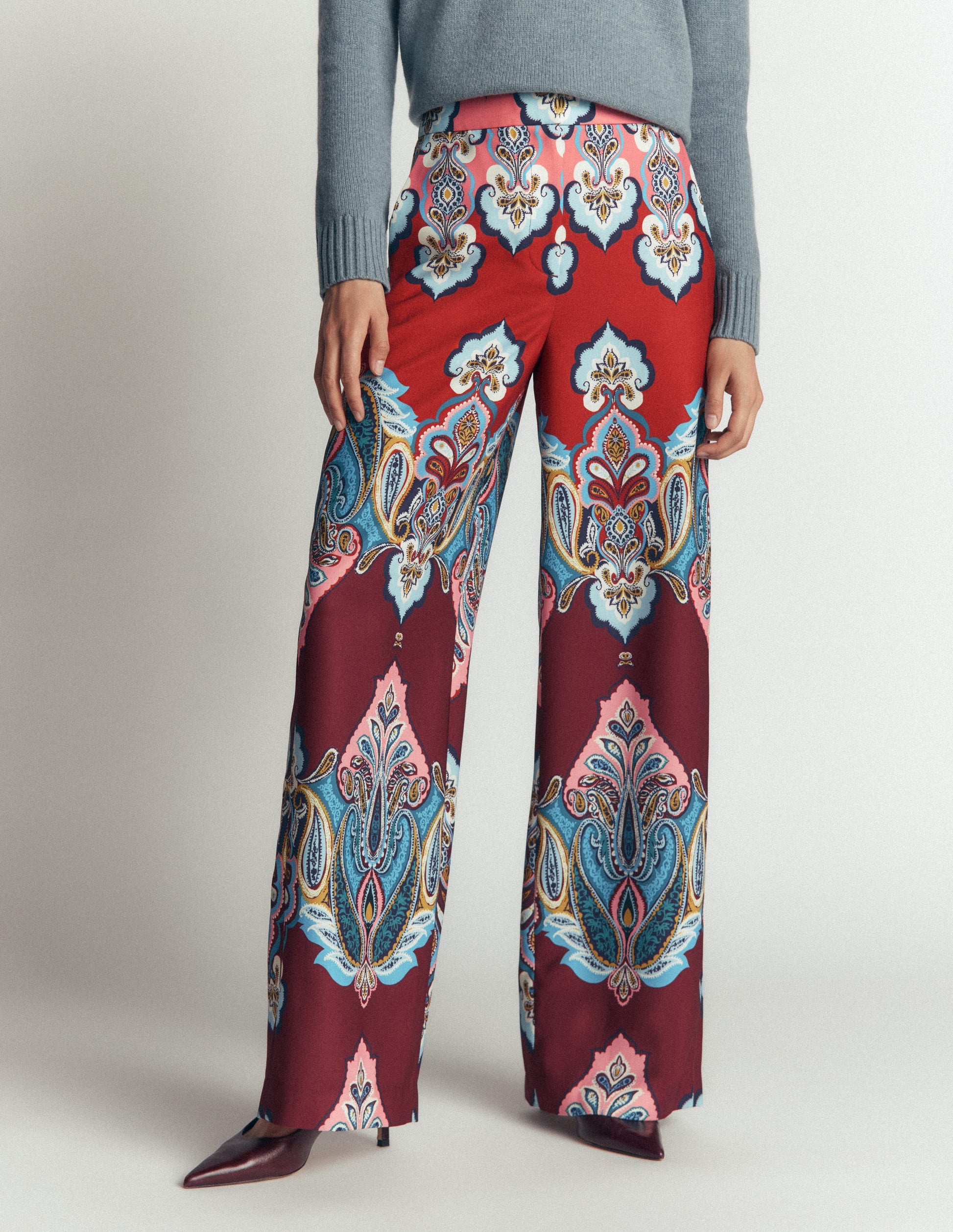 Belgravia Occasion Trousers-Multi, Popping Paisley-5