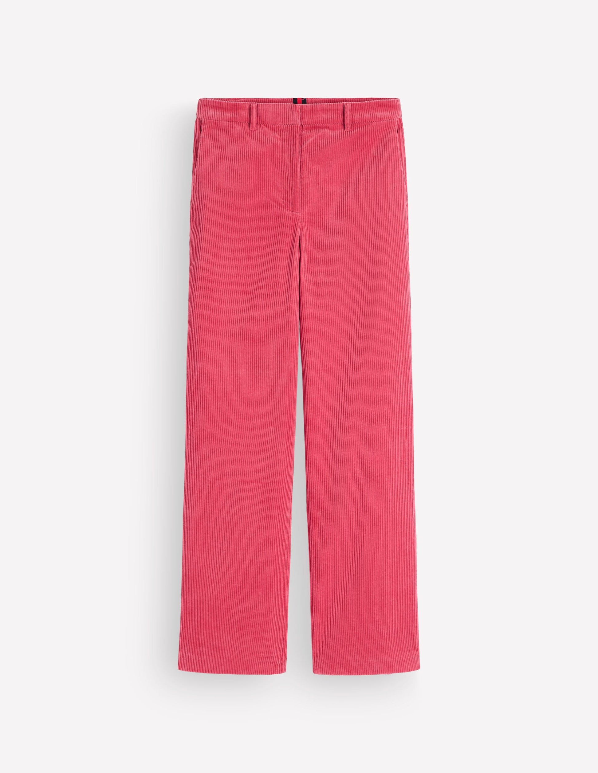 Fitzrovia Cord Column Trousers-Cherry Blush-7