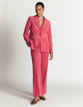 Fitzrovia Cord Column Trousers-Cherry Blush
