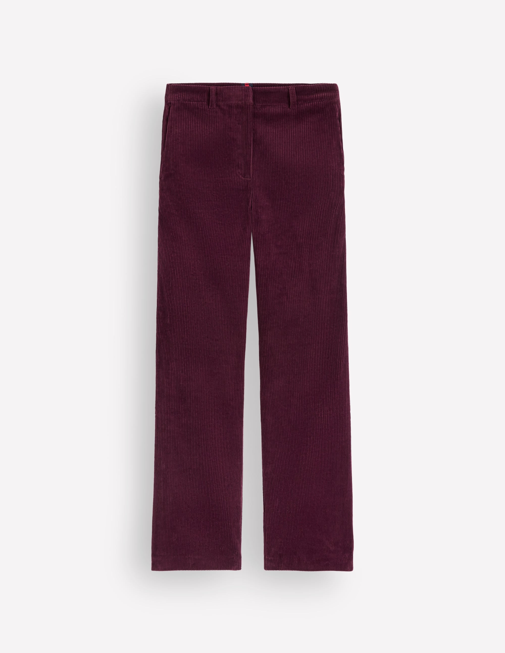 Fitzrovia Cord Column Trousers-Dark Cherry - Image 6