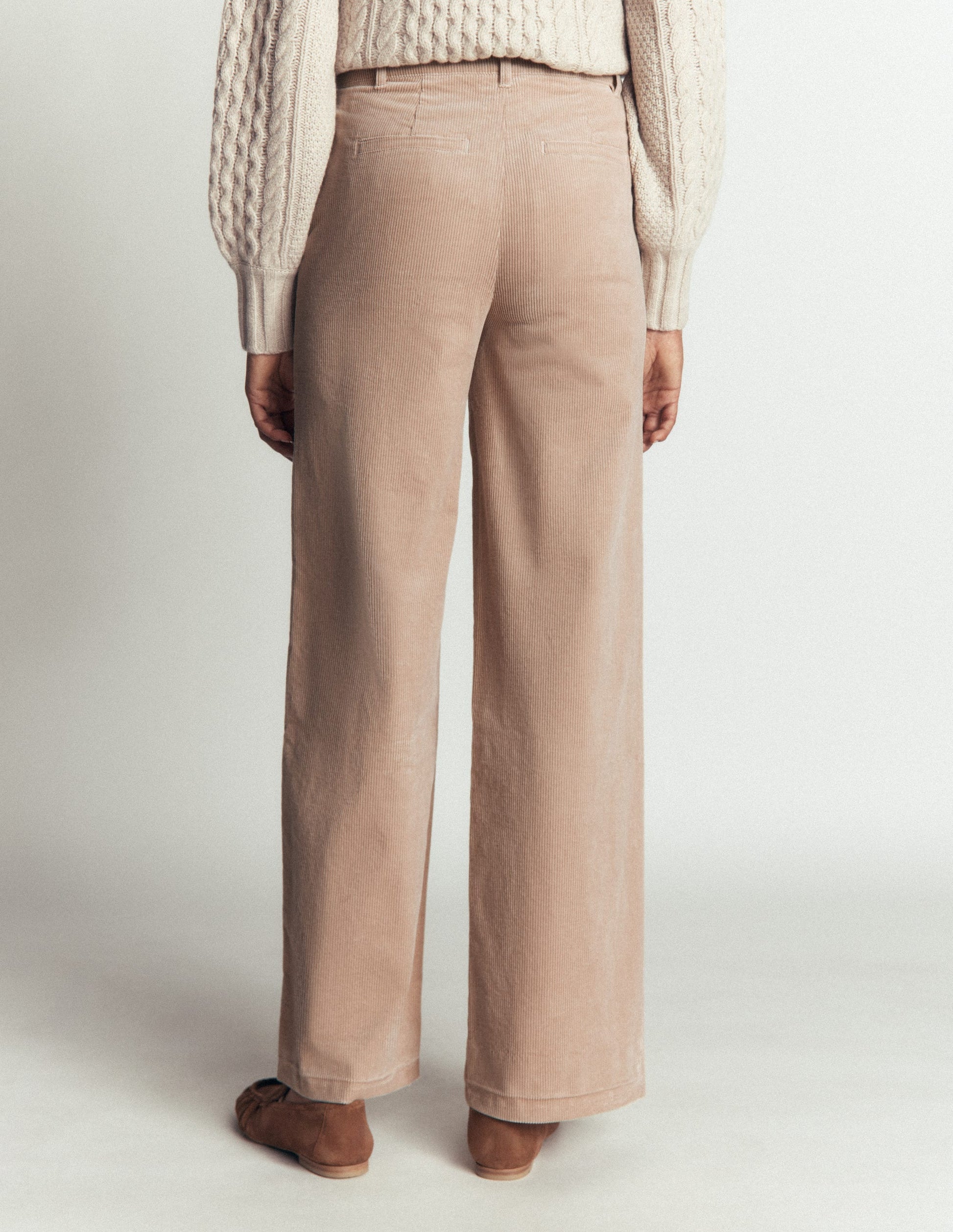 Belgravia Cord Trousers-Latte-3
