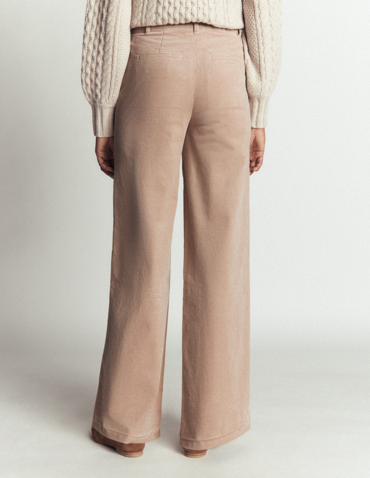 Belgravia Cord Trousers-Latte-3