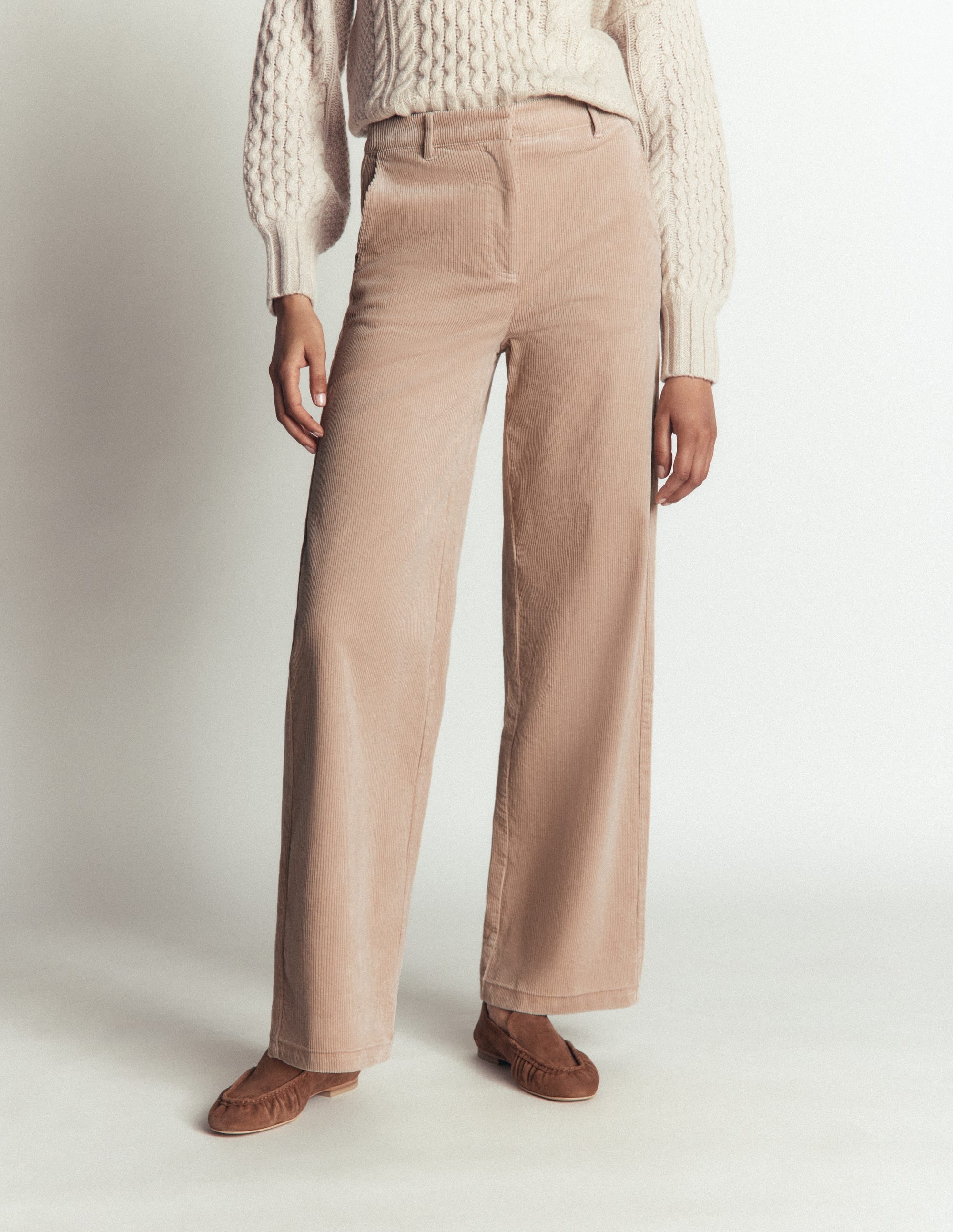 Belgravia Cord Trousers-Latte - Image 4