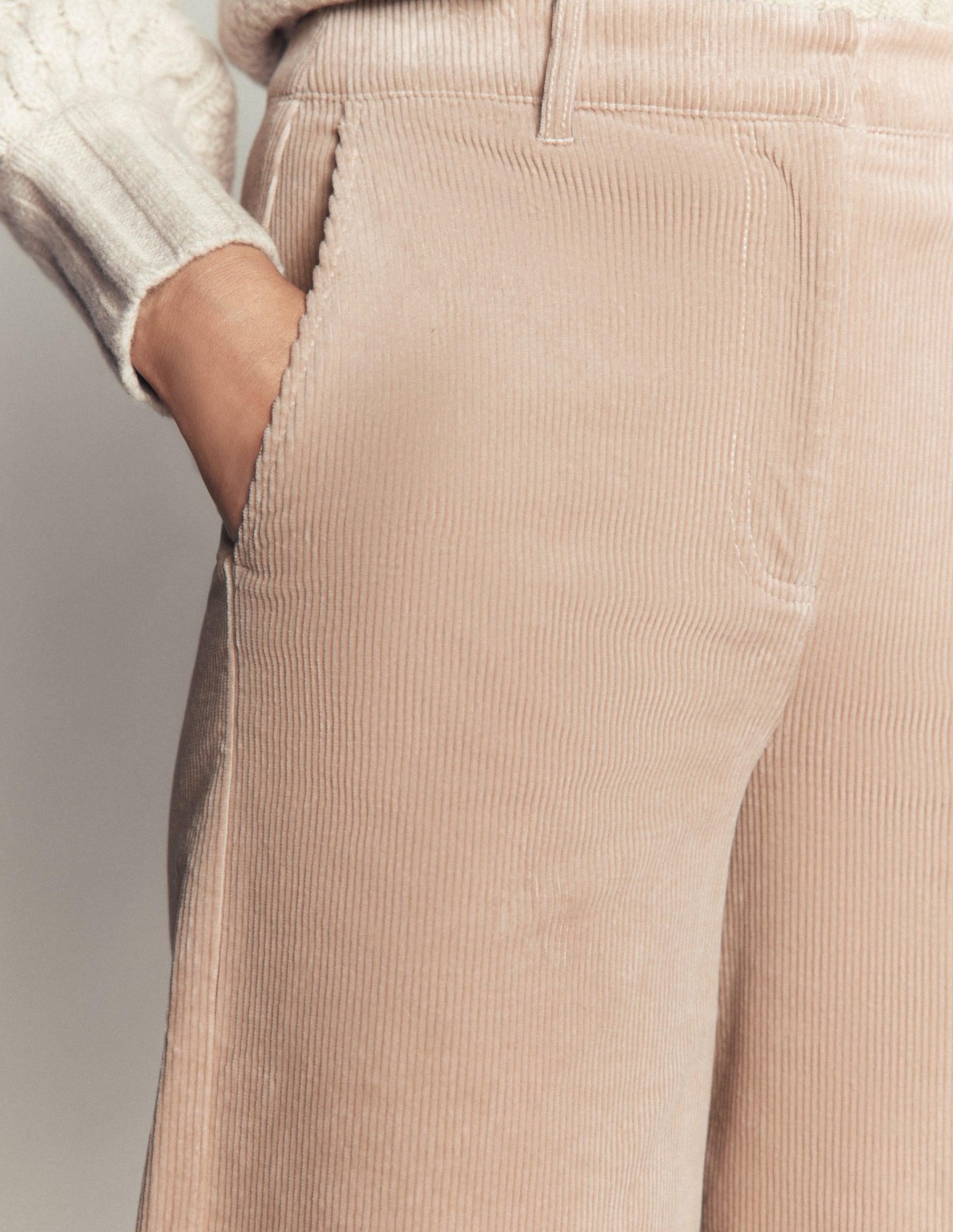 Belgravia Cord Trousers-Latte - Image 5