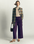 Belgravia Cord Trousers-Deep Grape