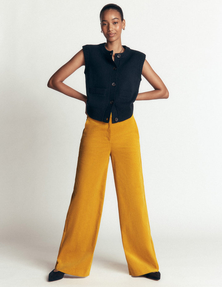 Belgravia Cord Trousers-Golden Rye