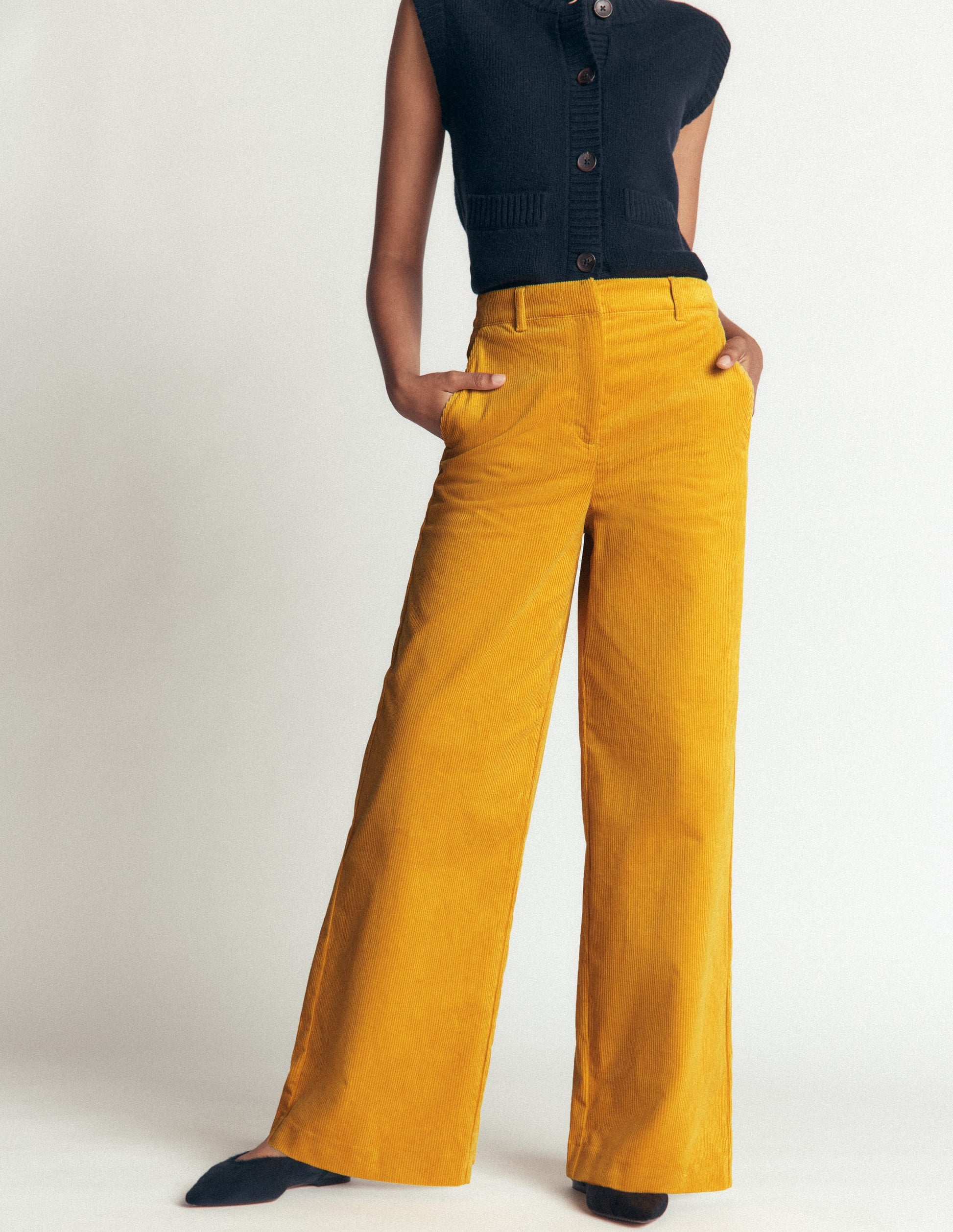 Belgravia Cord Trousers-Golden Rye-5