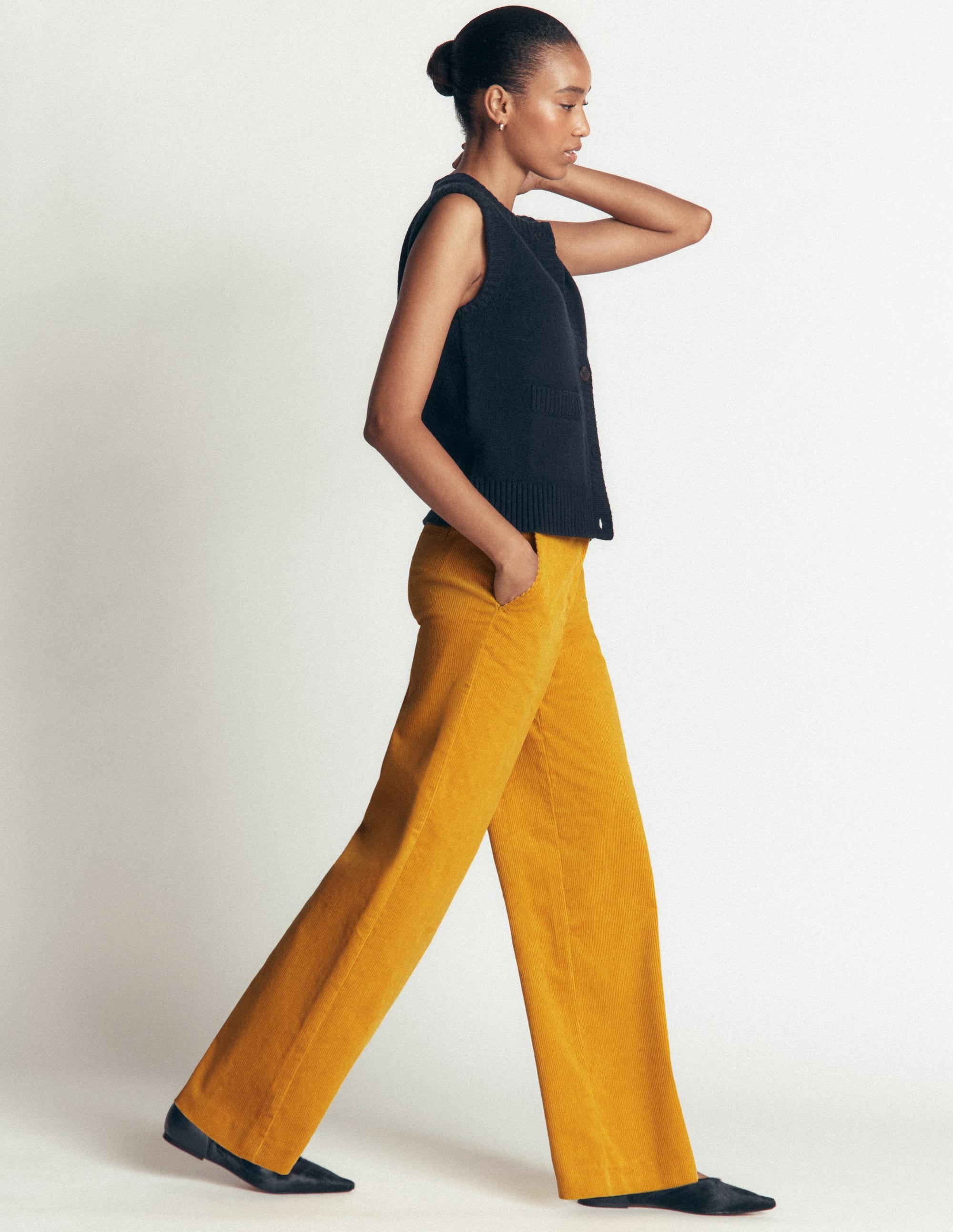 Belgravia Cord Trousers-Golden Rye - Image 6