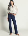 Tapered Leg Jeans-Indigo