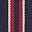 High Rise Straight Jeans-Navy Red Stripe