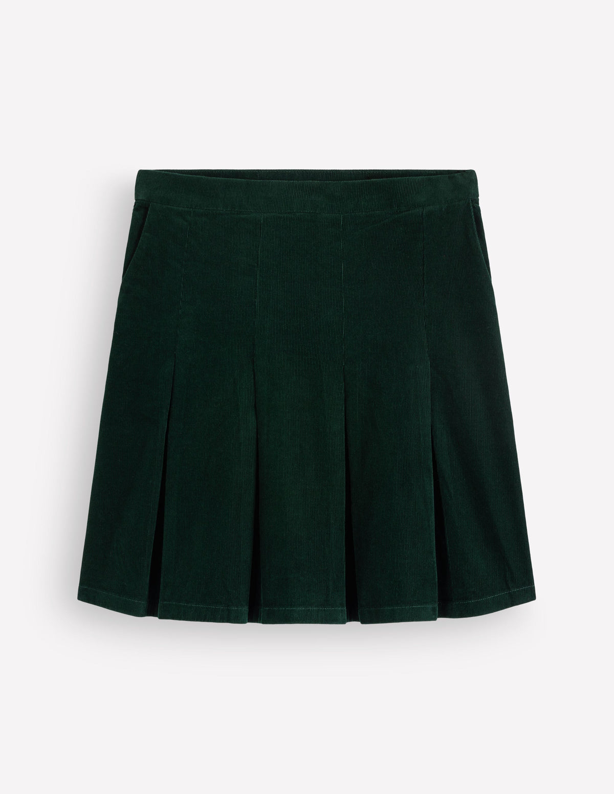 Flippy Cord Skirt-Midnight Emerald - Image 5
