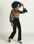 Canonbury Velvet Trousers-Black