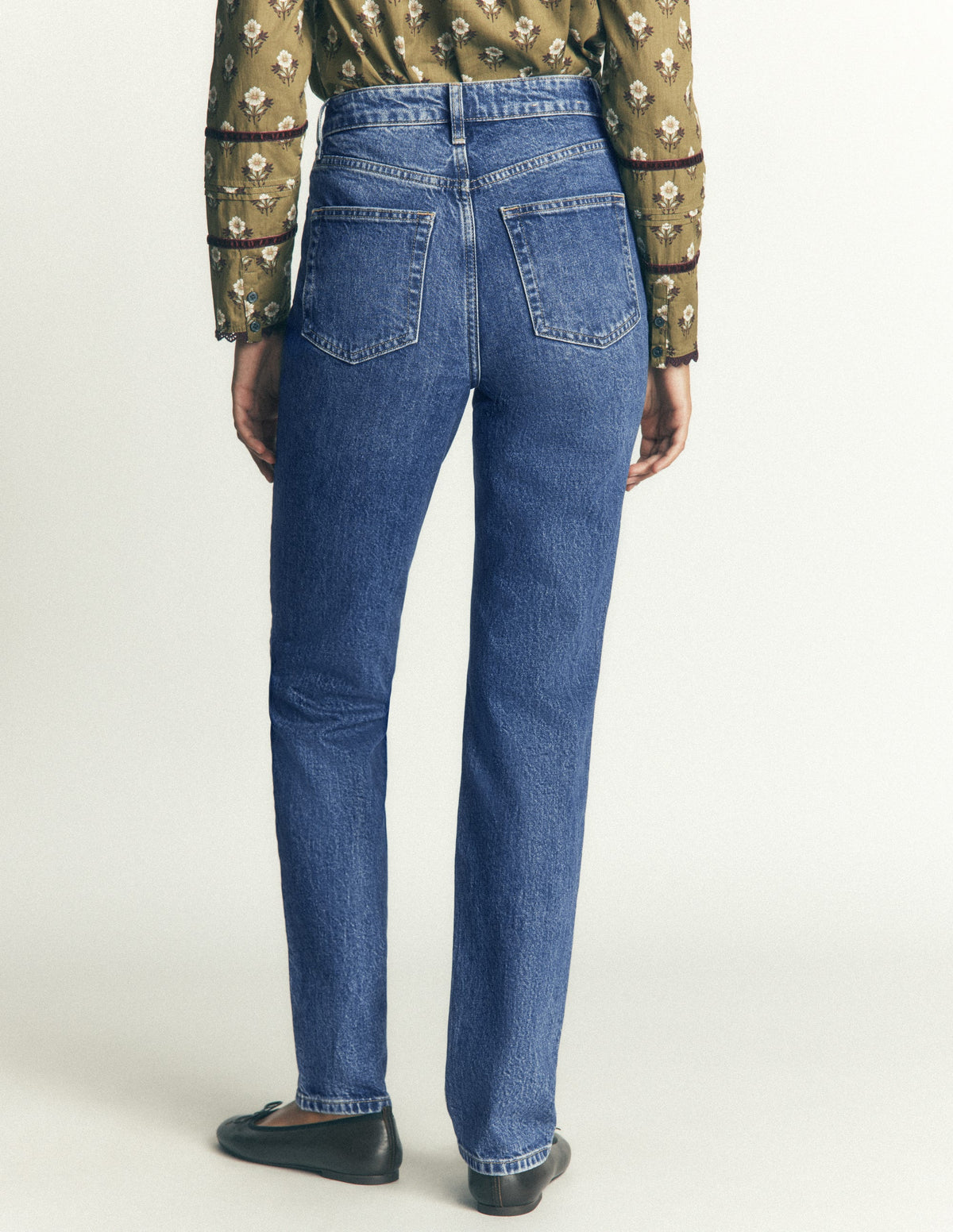 High Rise Slim Jeans-Mid Vintage - Image 3
