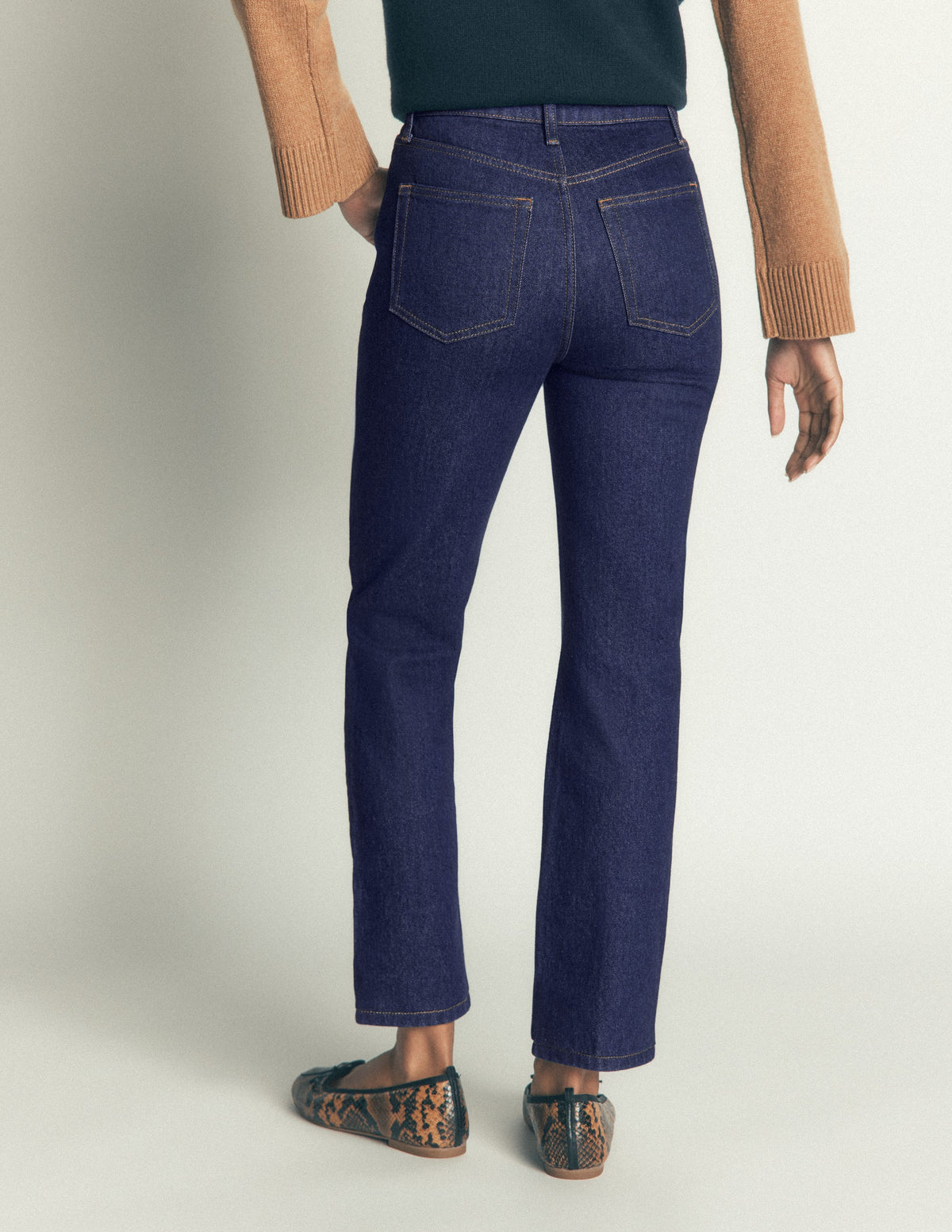 High Rise Slim Jeans-Indigo-3