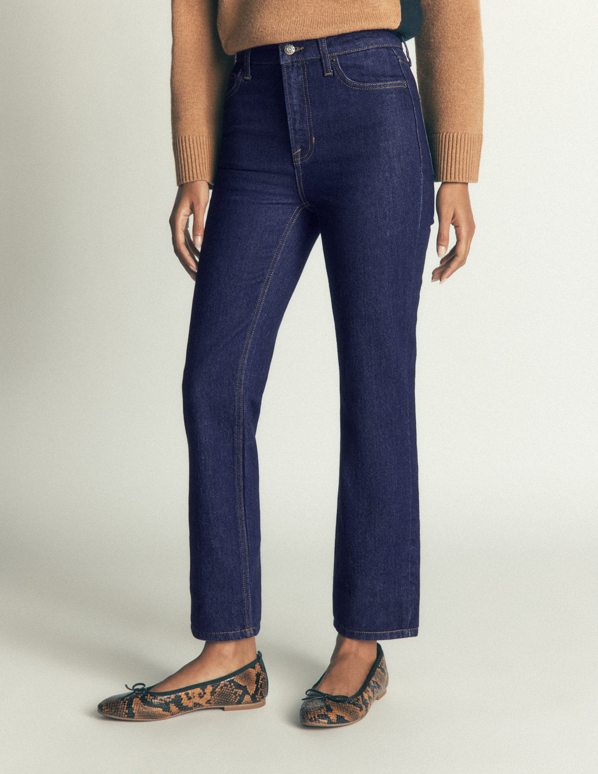 High Rise Slim Jeans-Indigo-4