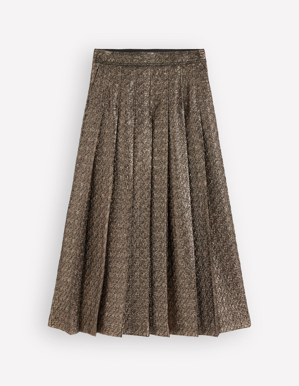 Aya Jacquard Skirt-Gold - Image 6