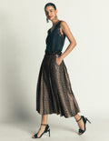 Aya Jacquard Skirt-Gold