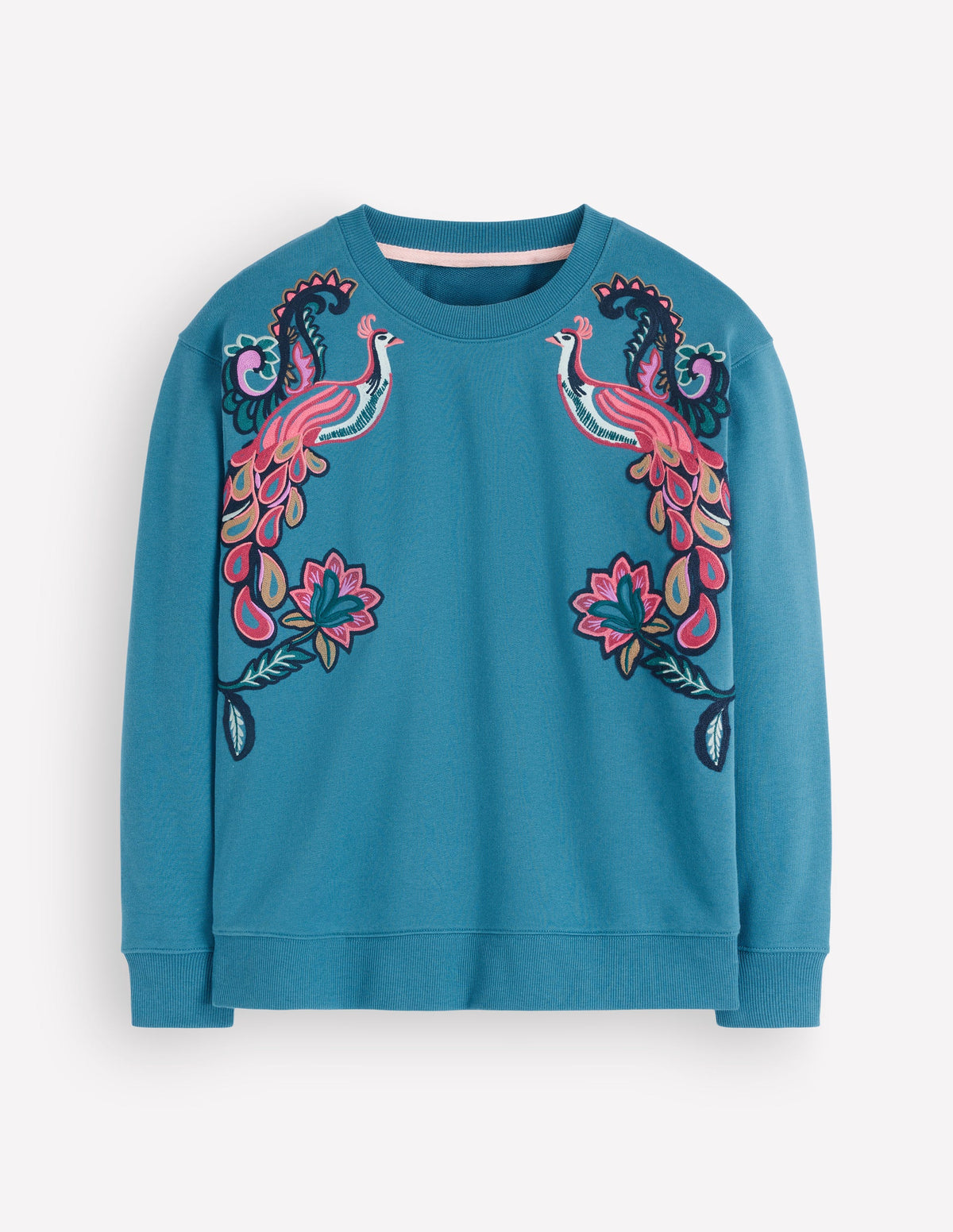 Emi Embroidered Sweatshirt-Bluesteel-6