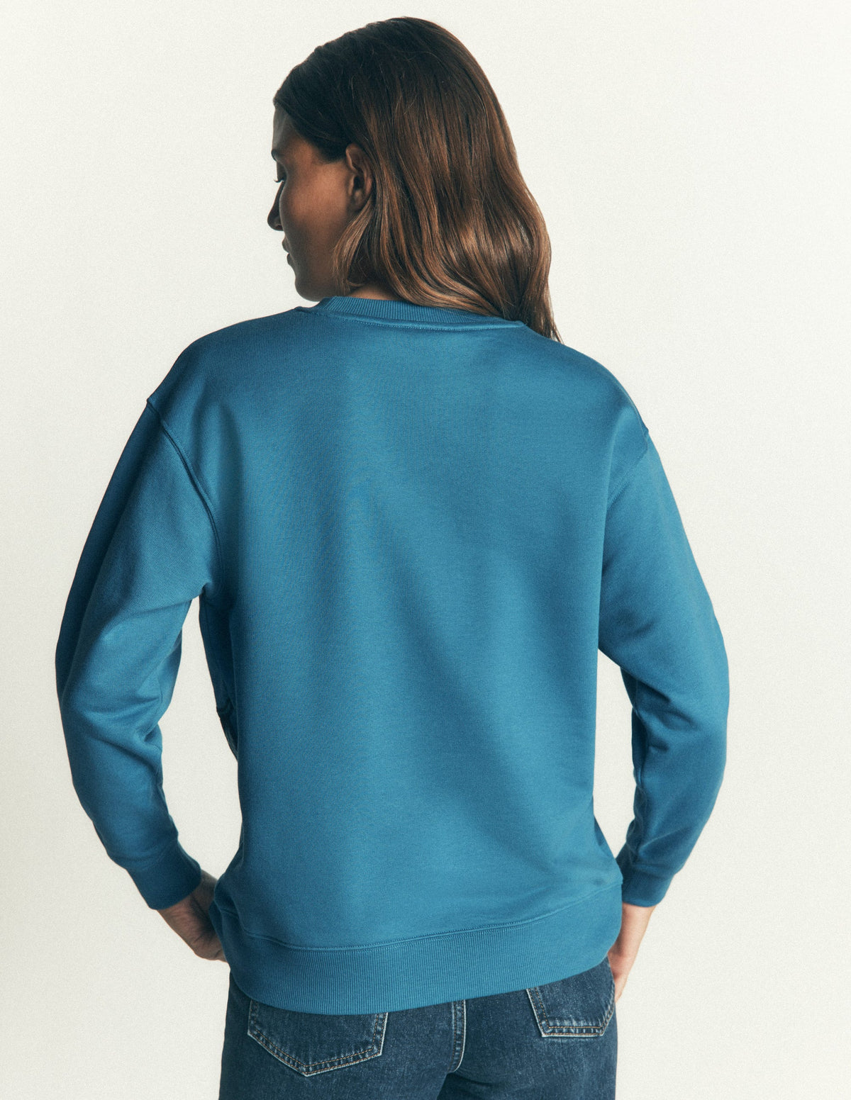 Emi Embroidered Sweatshirt-Bluesteel - Image 3