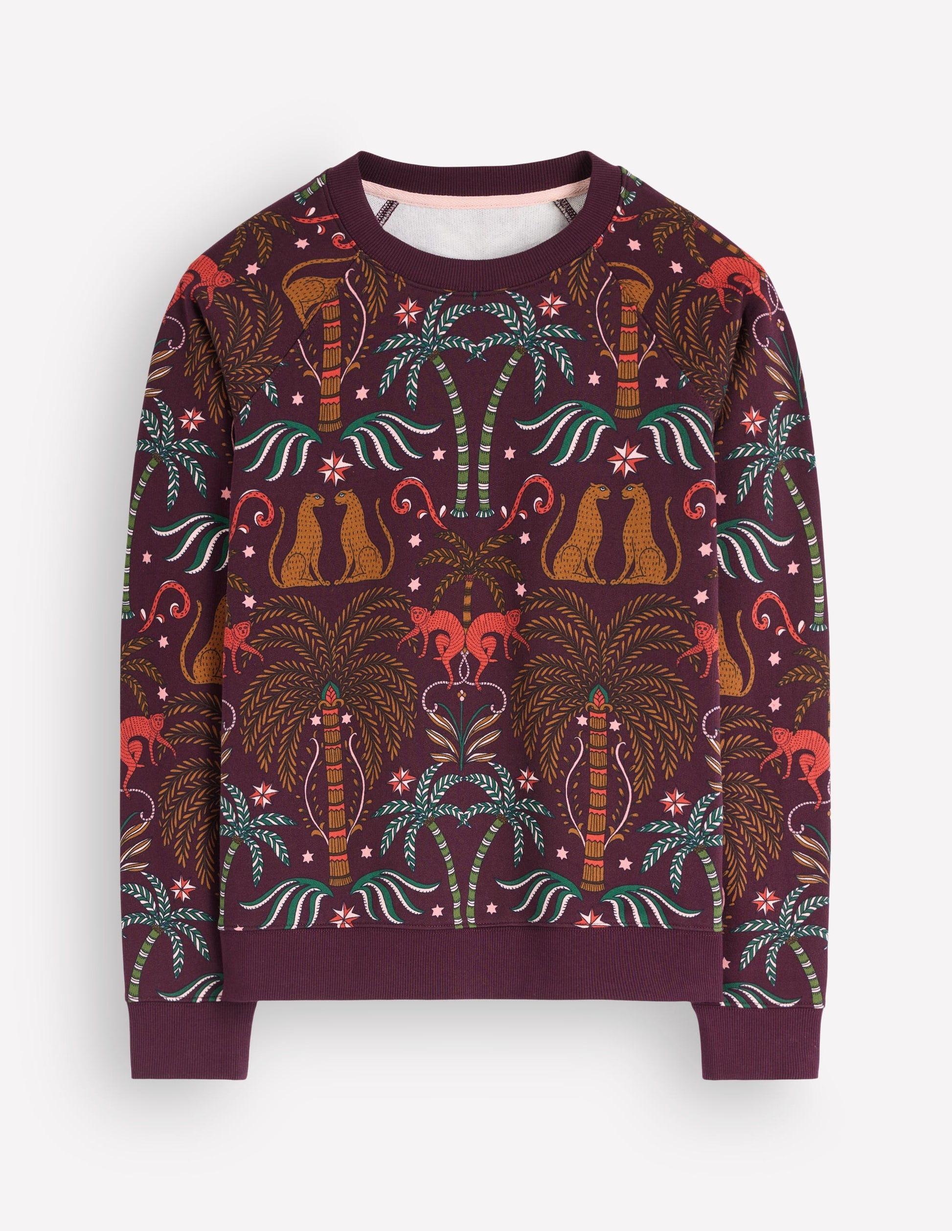 Rosa Printed Sweatshirt-Jungle Charm Placement-5