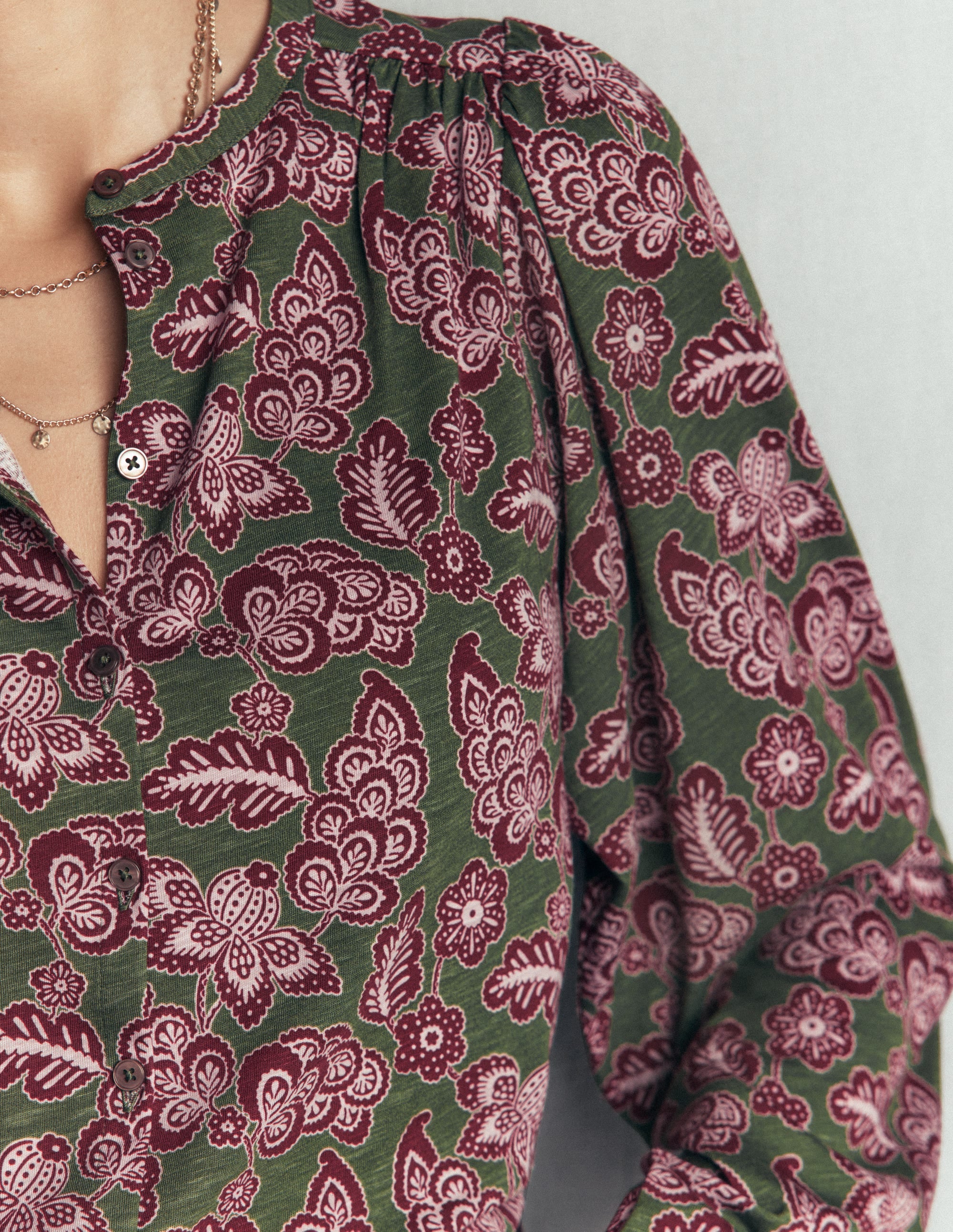 Ara Jersey Shirt-Chive, Tickled Meadows - Image 2