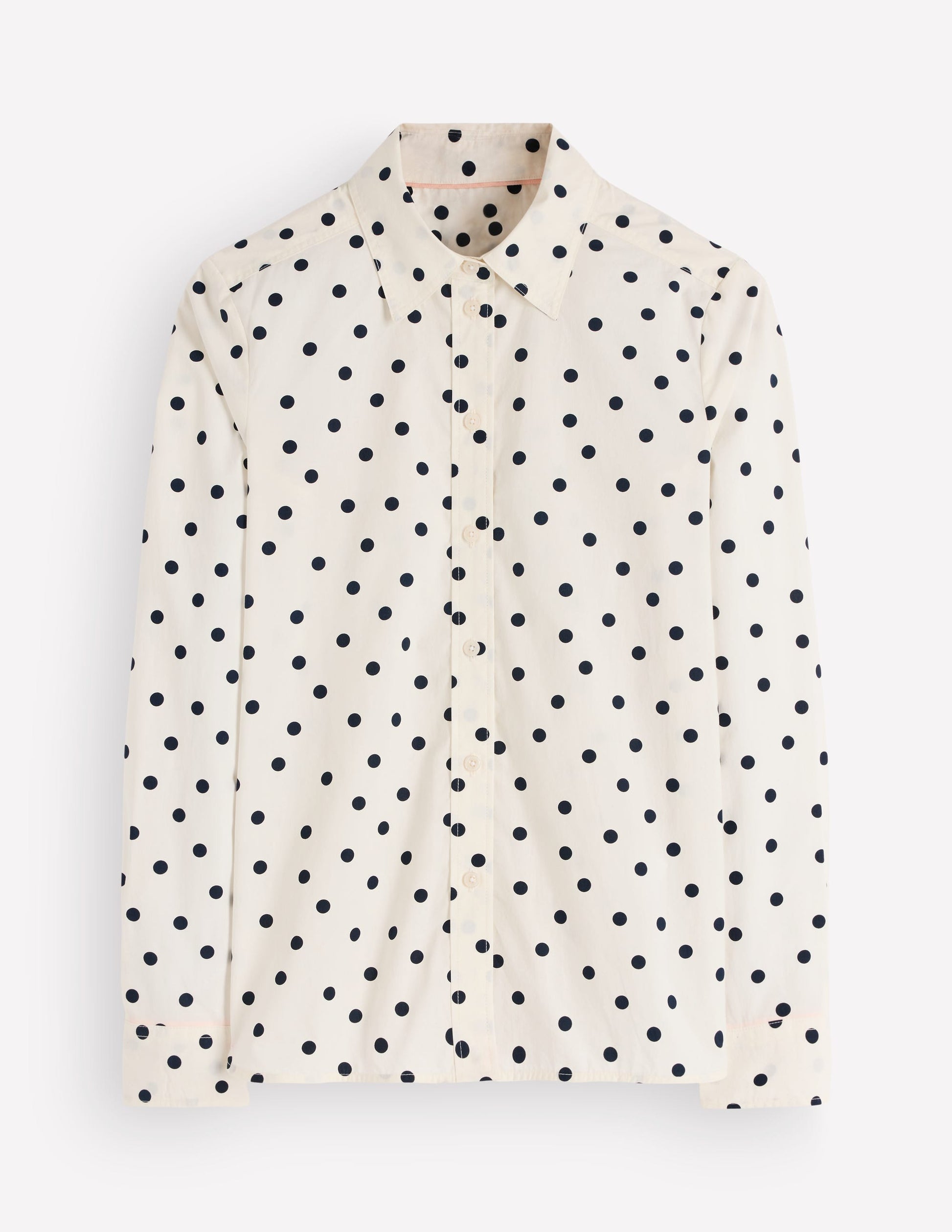 The New Sienna Cotton Shirt-French Navy, Boden Spot-5