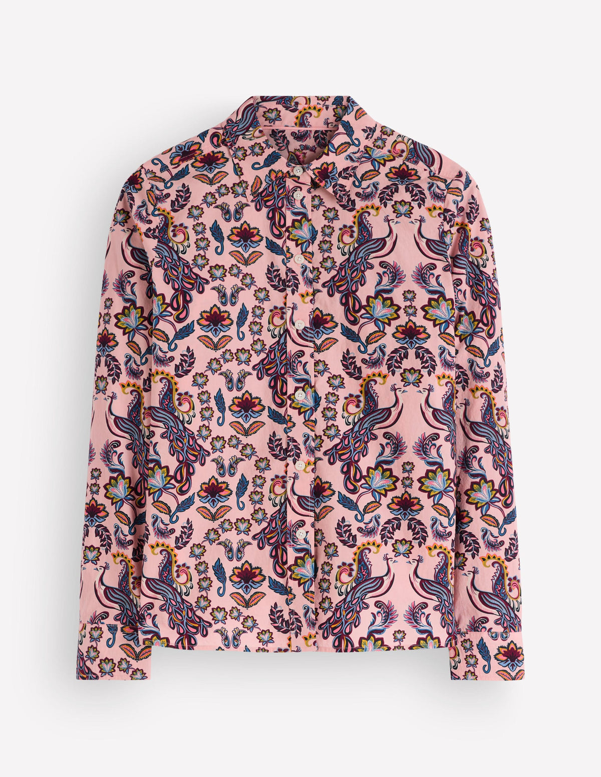 The New Sienna Cotton Shirt-Peacock Paradise-5