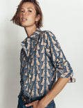 The New Sienna Cotton Shirt-Real Teal, Patient Leopard