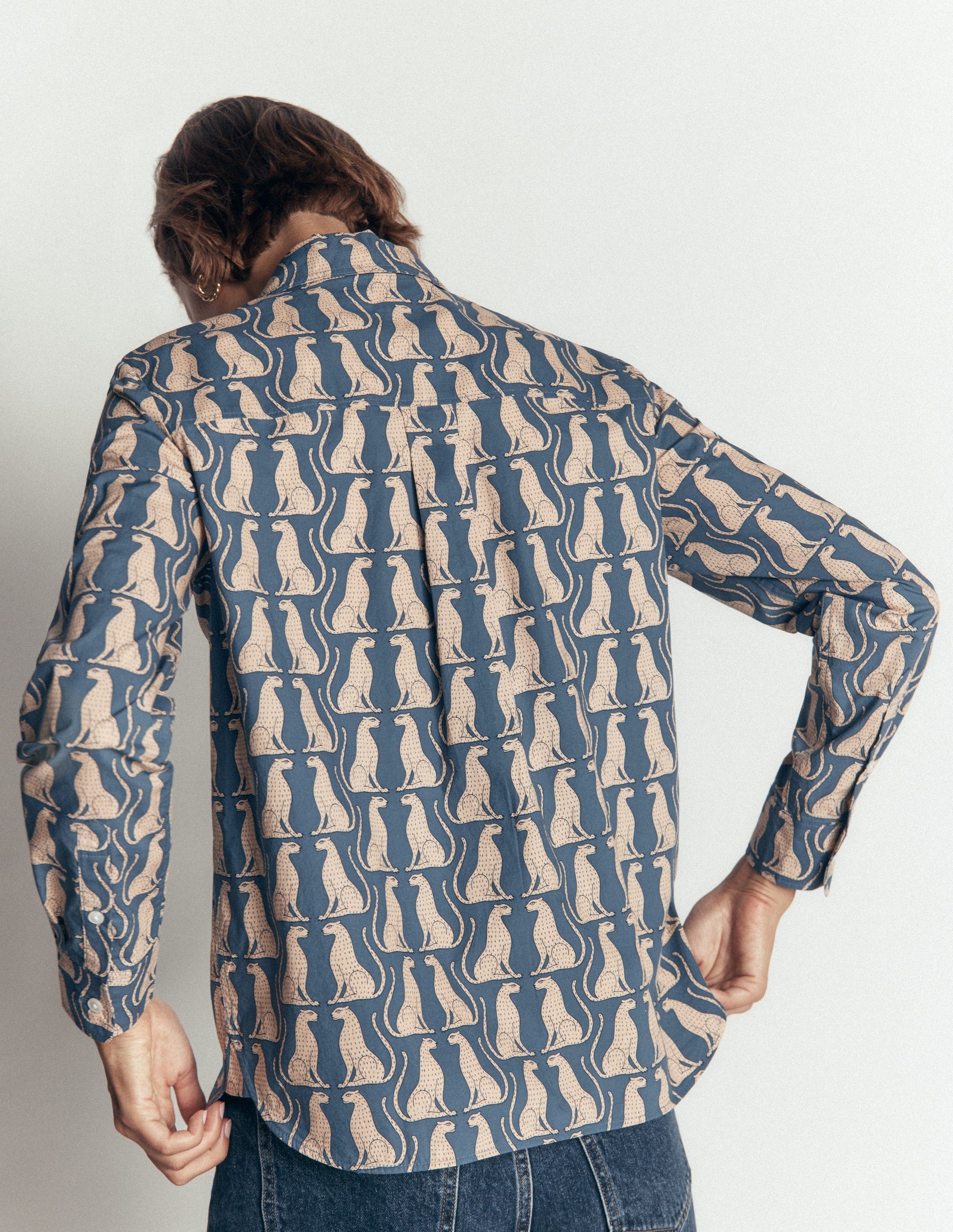 The New Sienna Cotton Shirt-Real Teal, Patient Leopard-3