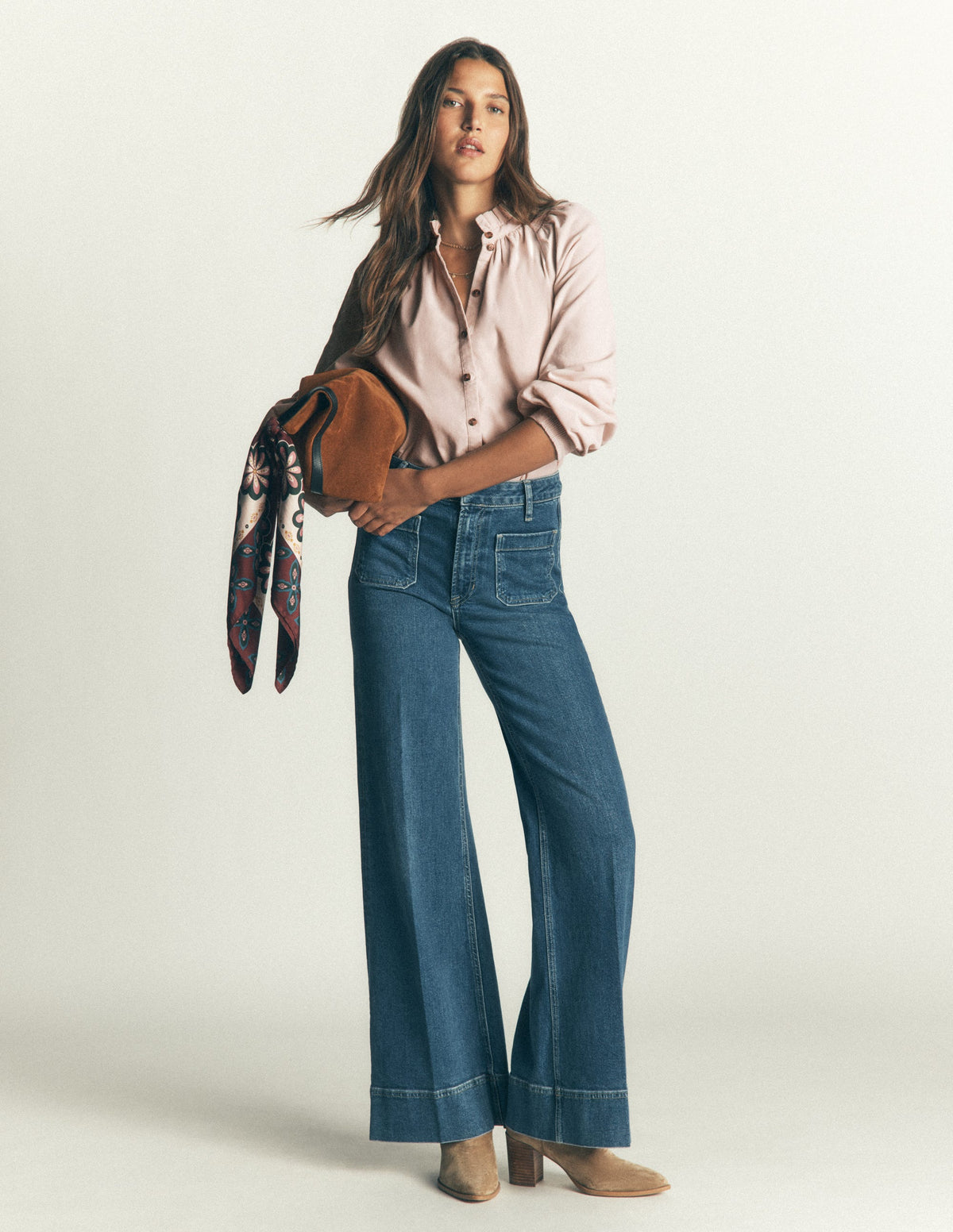 Erica Frill Cord Top-Almond Peach-4