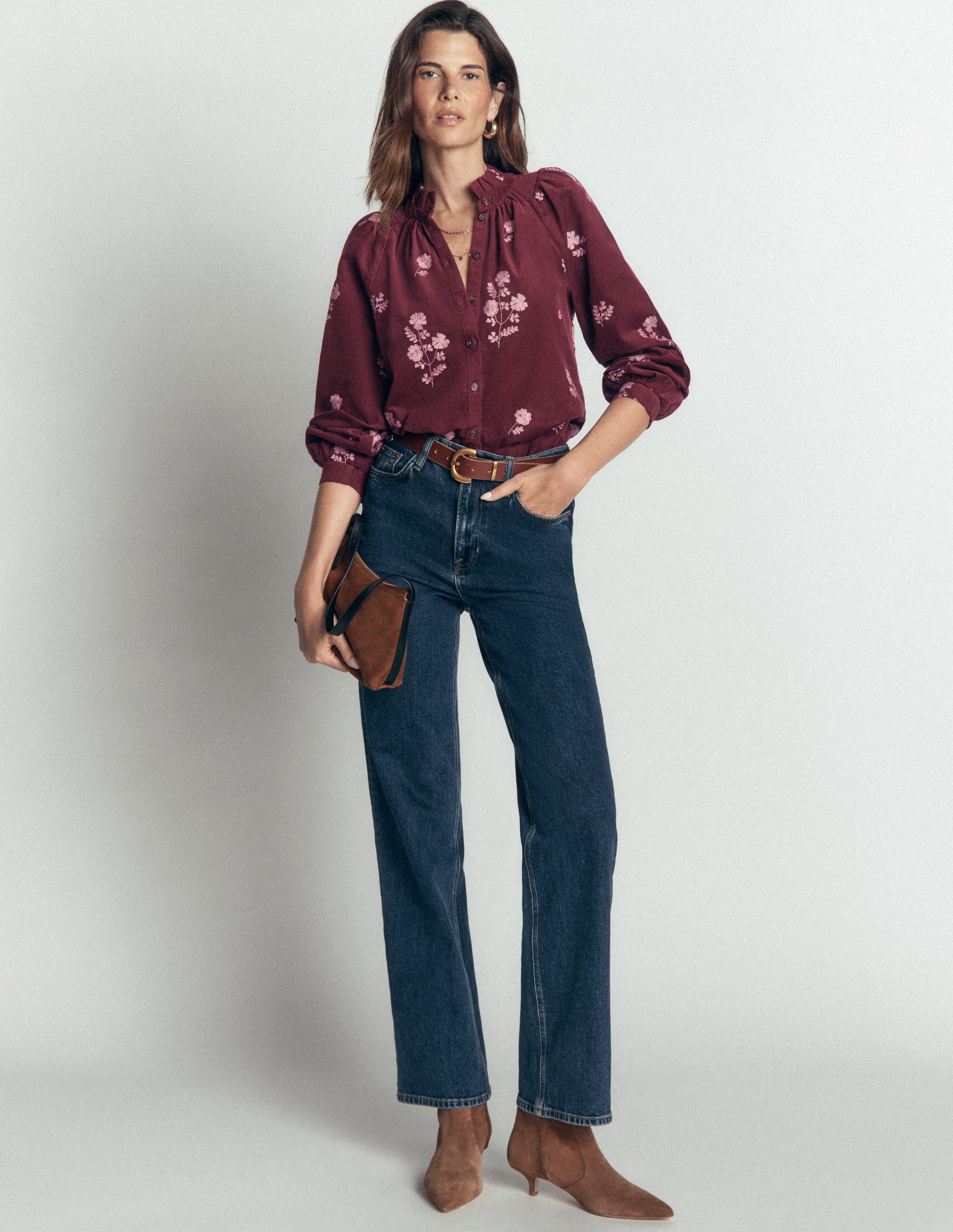 Erica Frill Cord Top-Deep Wisteria, Embroidered-4