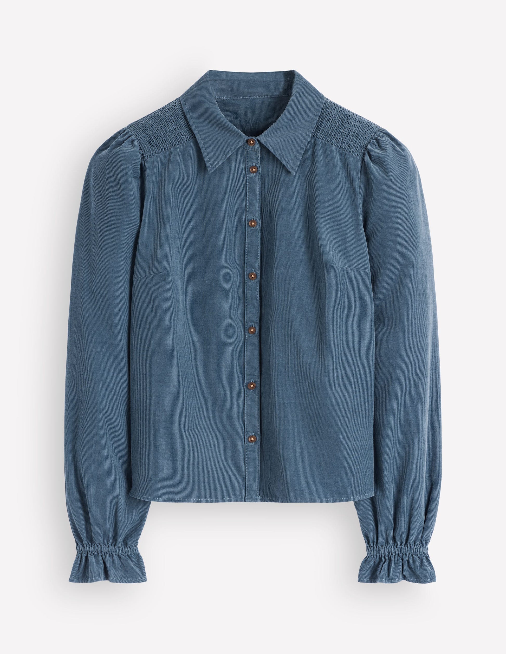 Violet Smock Shoulder Cord Top-Storm Blue-5