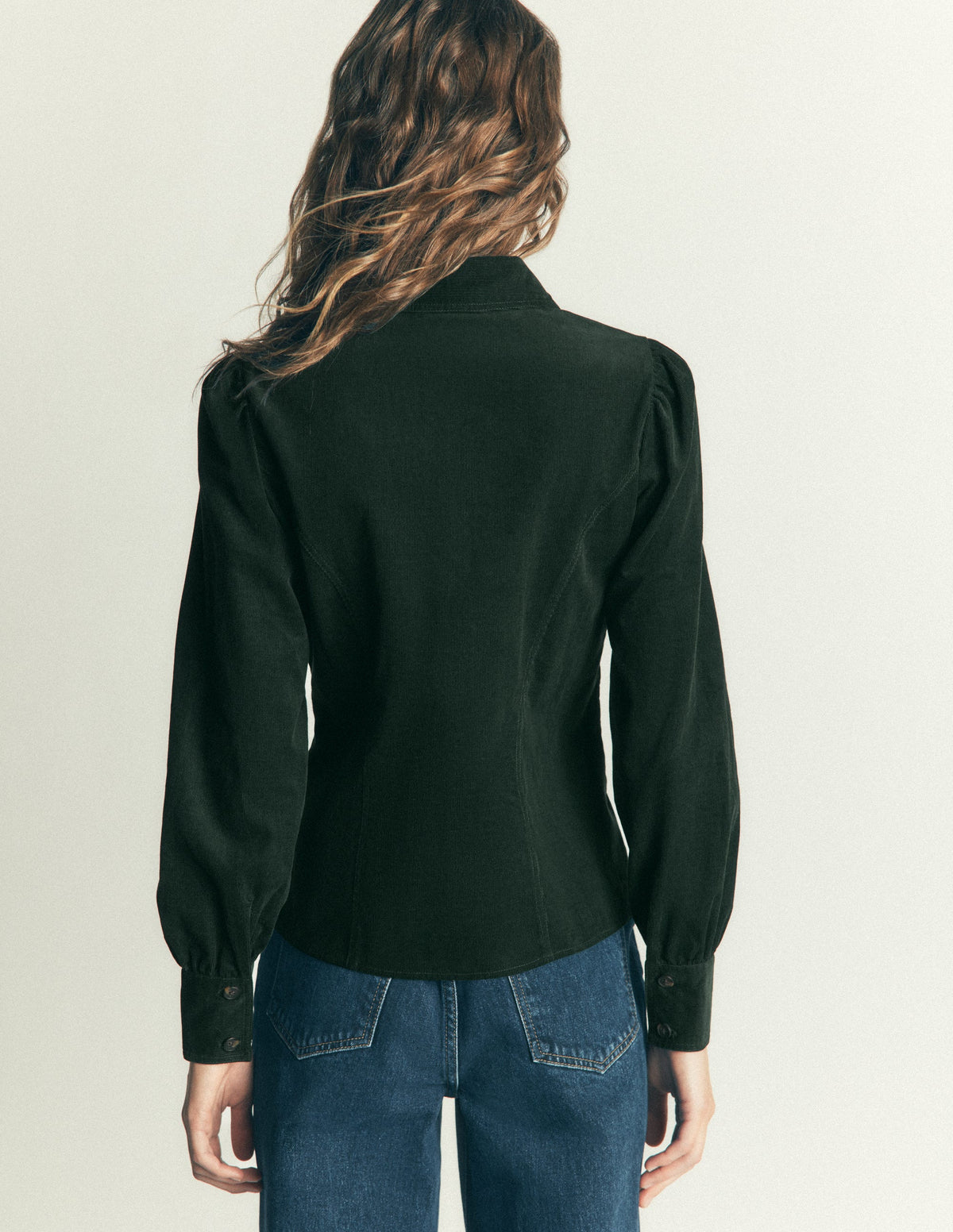 Sky Cord Shirt-Midnight Emerald-3