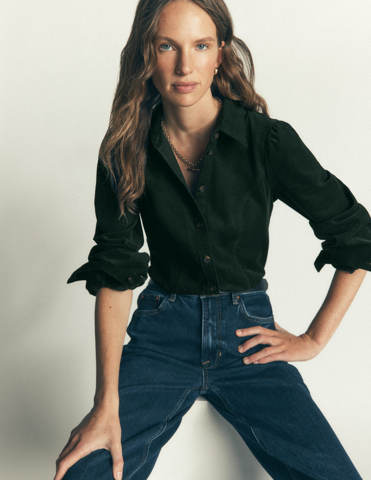 Sky Cord Shirt-Midnight Emerald - Image 4