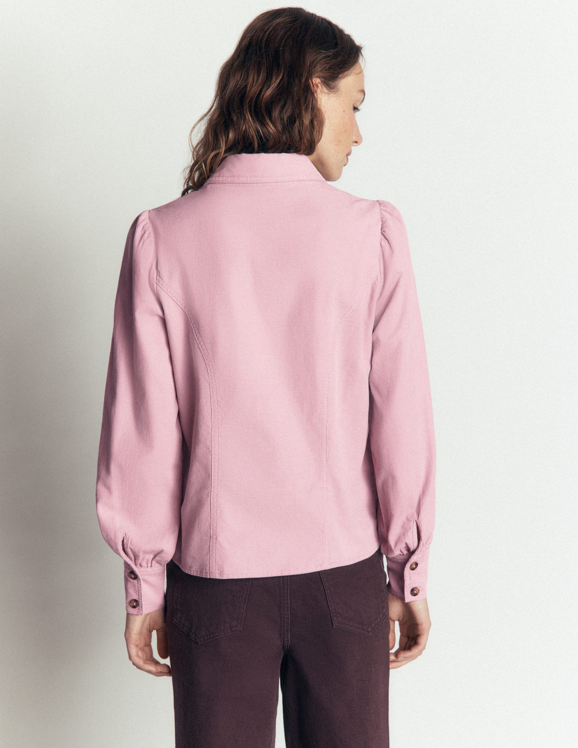 Sky Cord Shirt-Pink Violet-4