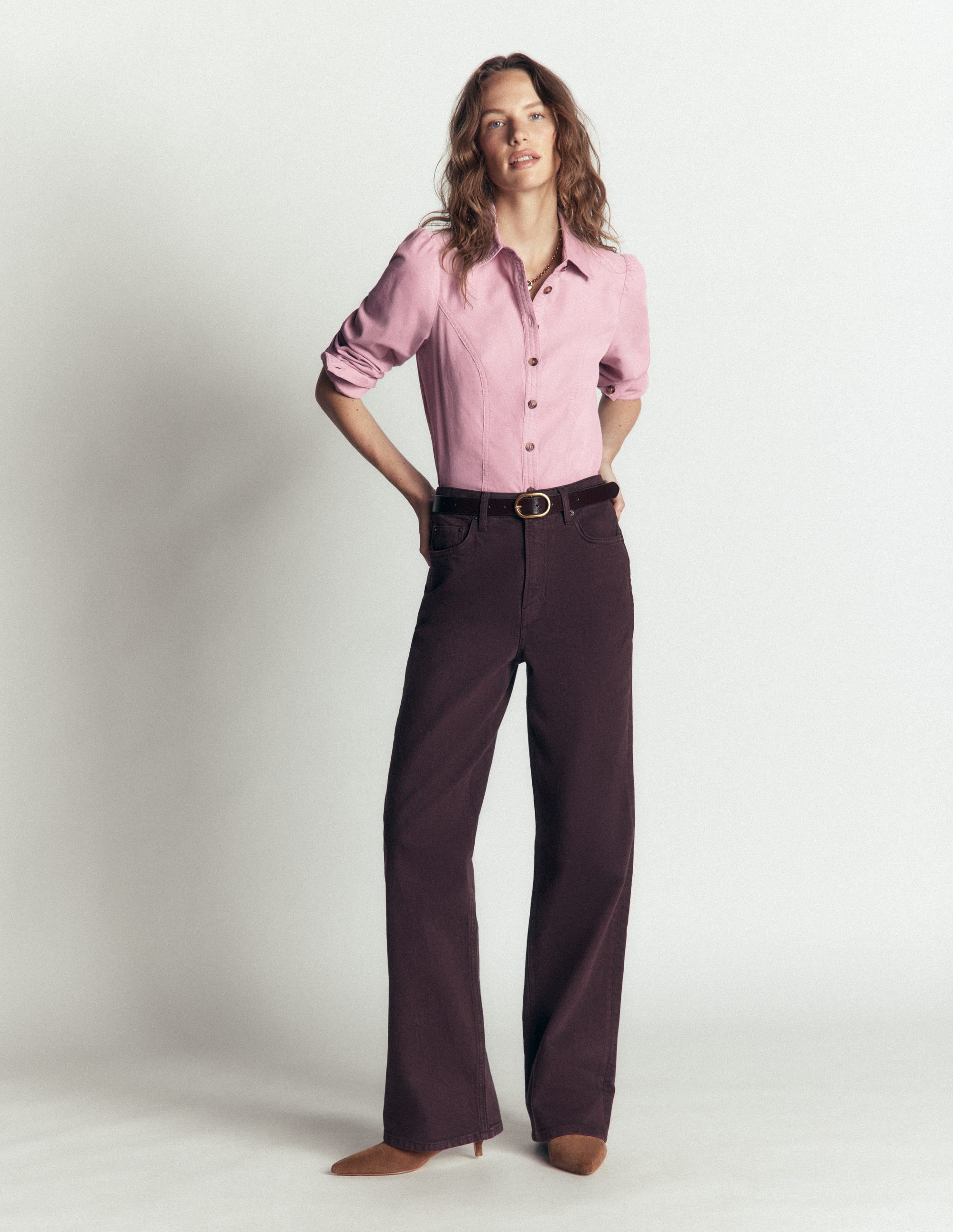 Sky Cord Shirt-Pink Violet - Image 5