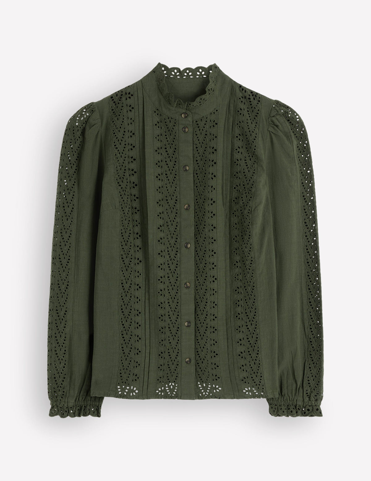 Broderie Cotton Top-Scarab - Image 6