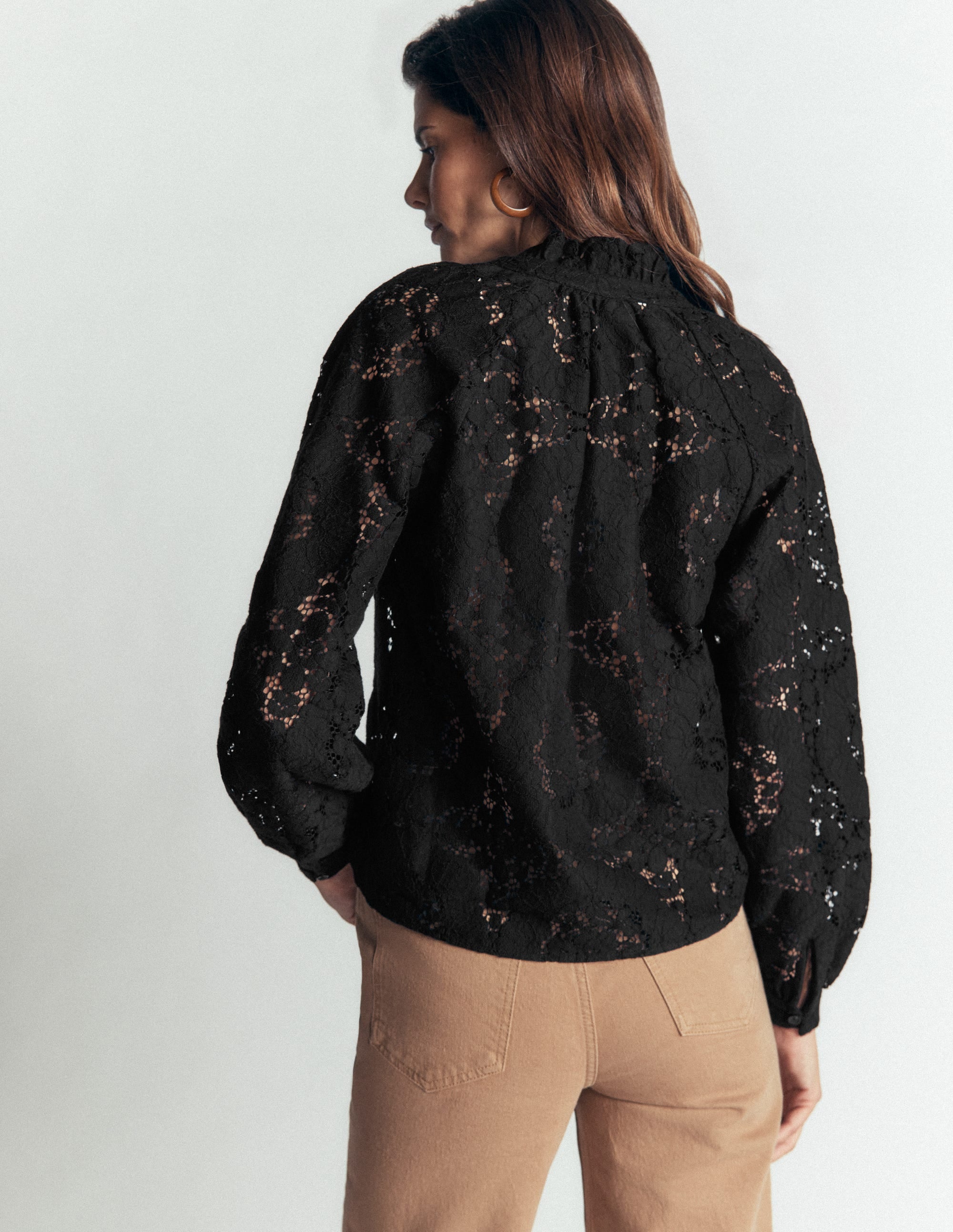 Erica Lace Top-Black - Image 3