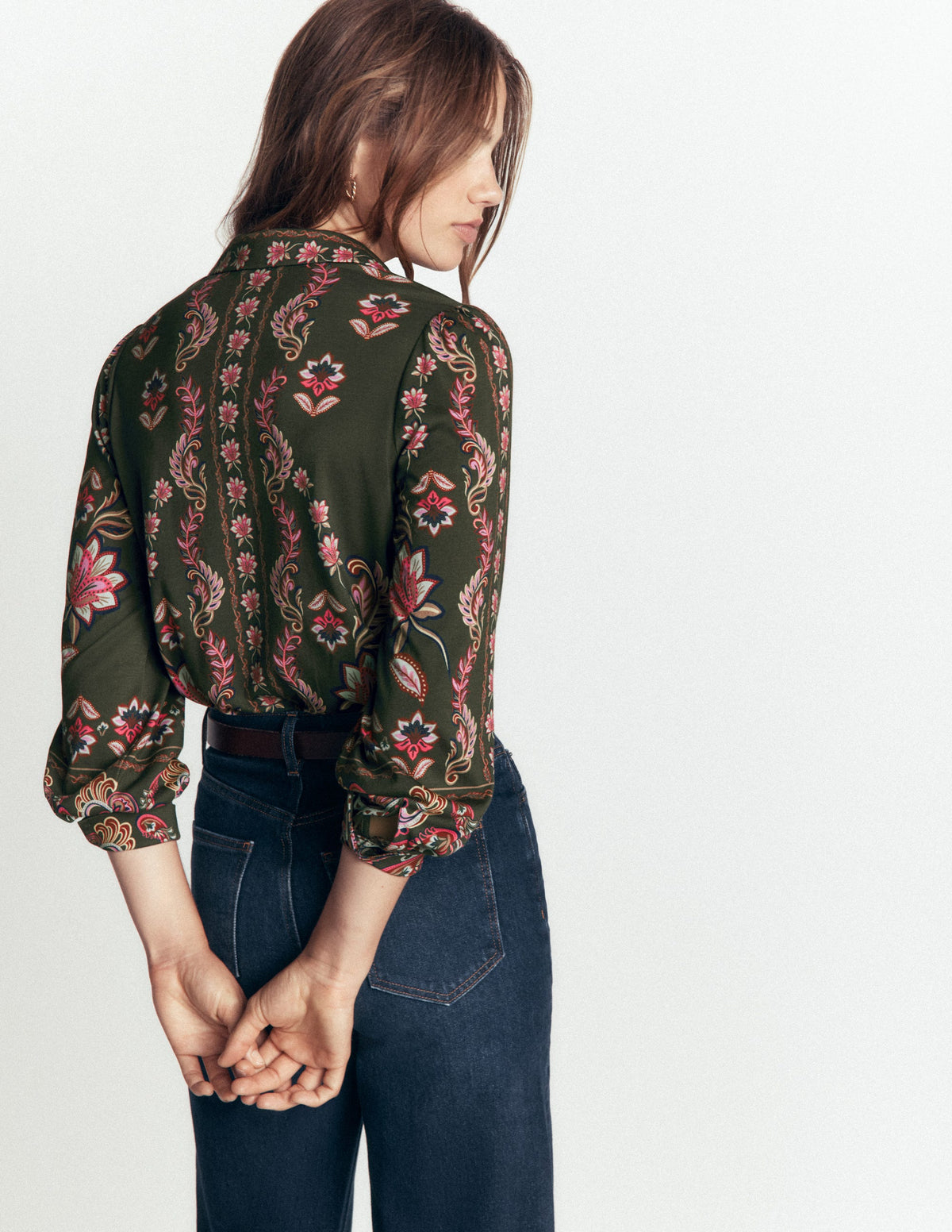 Collared Jersey Shirt-Peacock Paradise-3