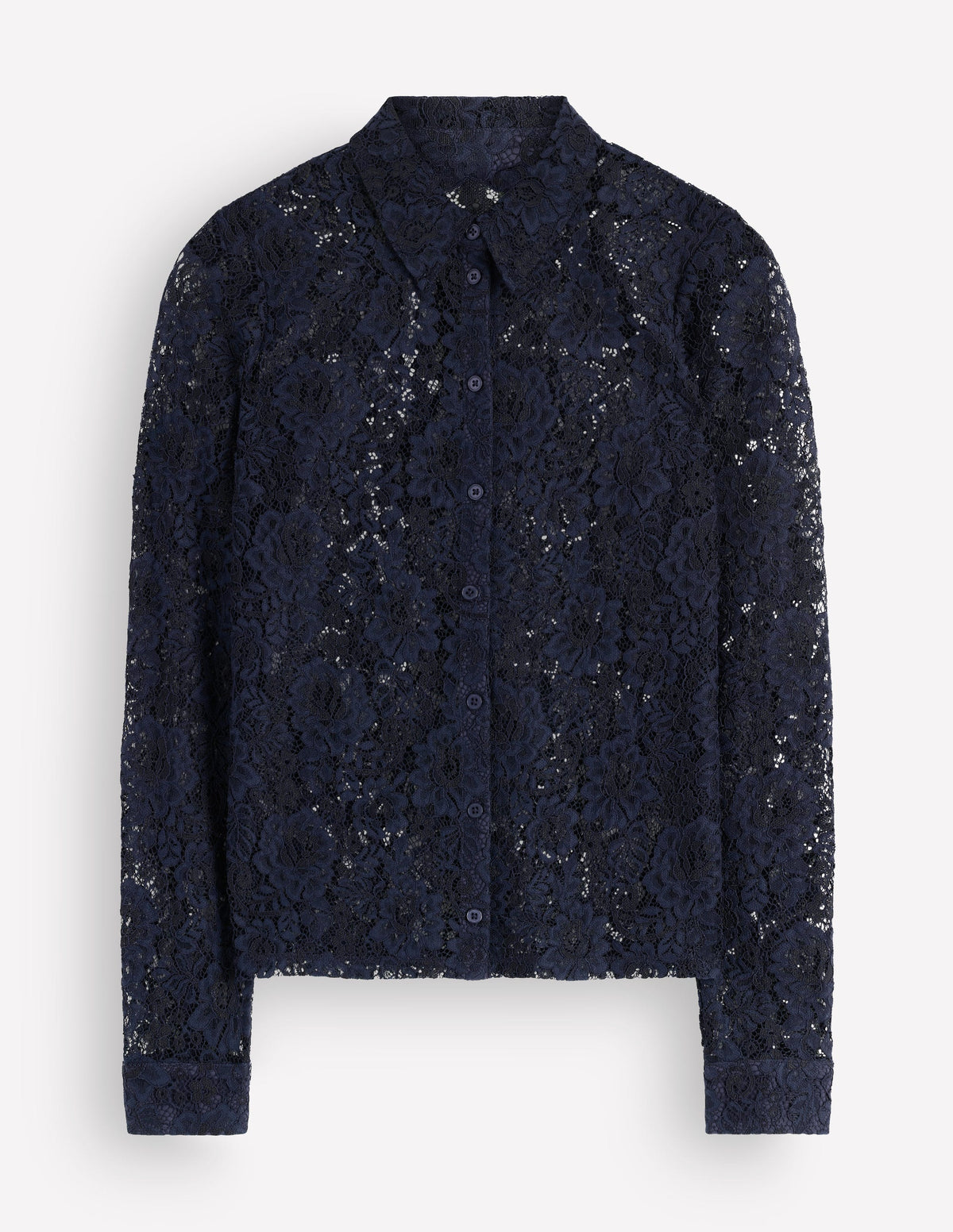 Jersey Lace Shirt-Navy-5