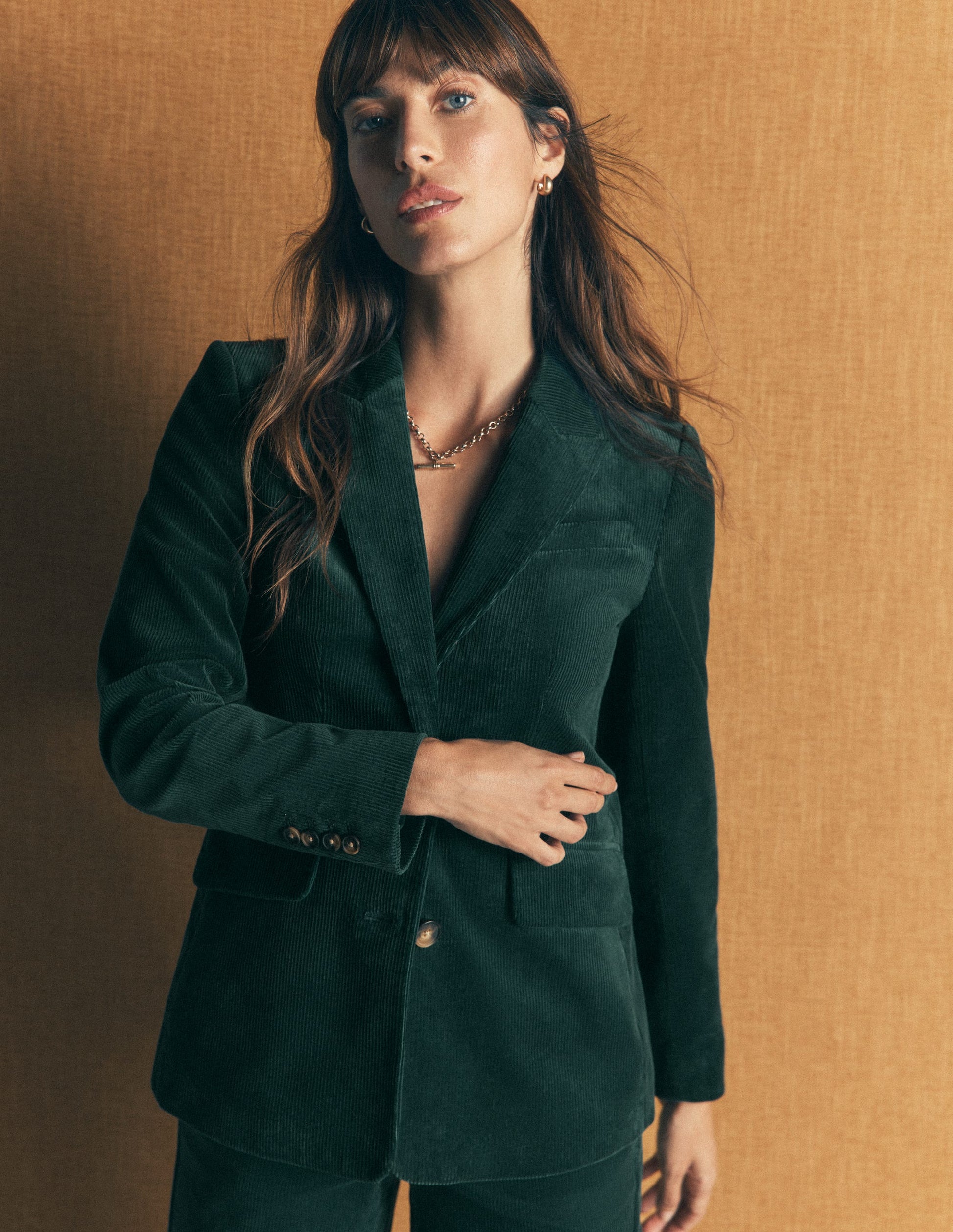 Stamford Cord Blazer-Midnight Teal-1