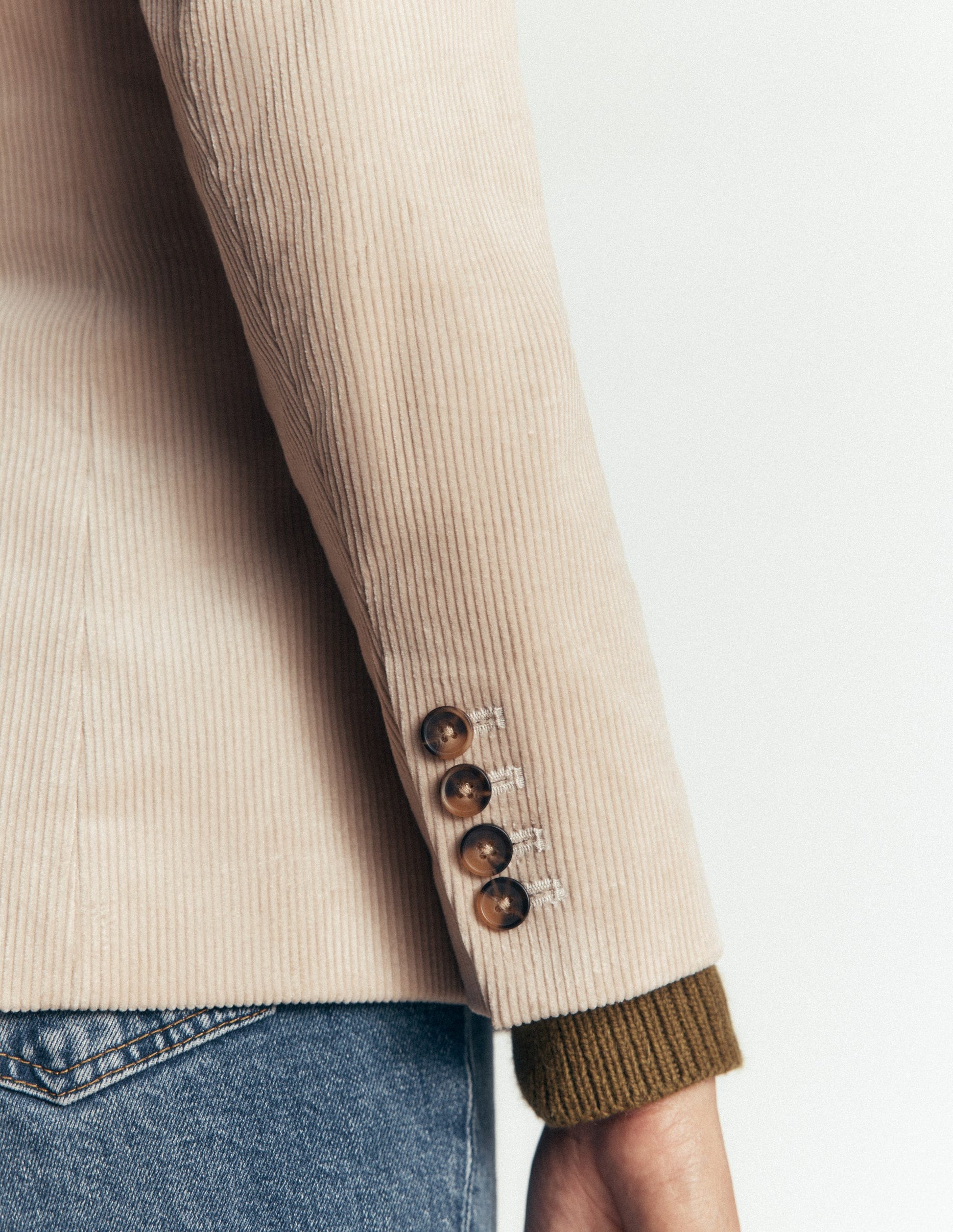 Stamford Cord Blazer-Latte-7