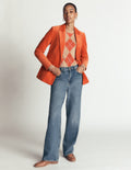 Stamford Cord Blazer-Spiced Ginger