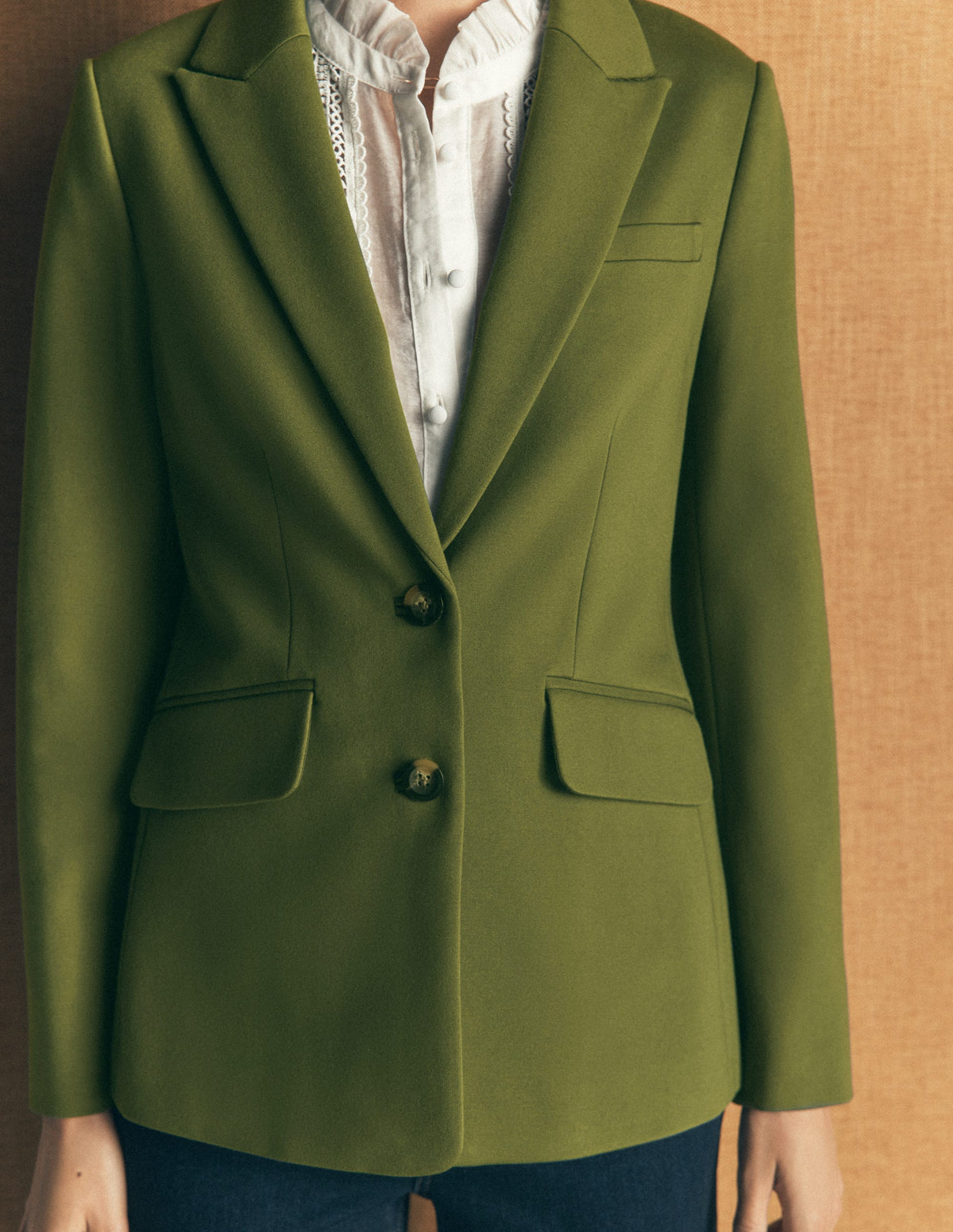 Stamford Ponte Blazer-Forest Green-2