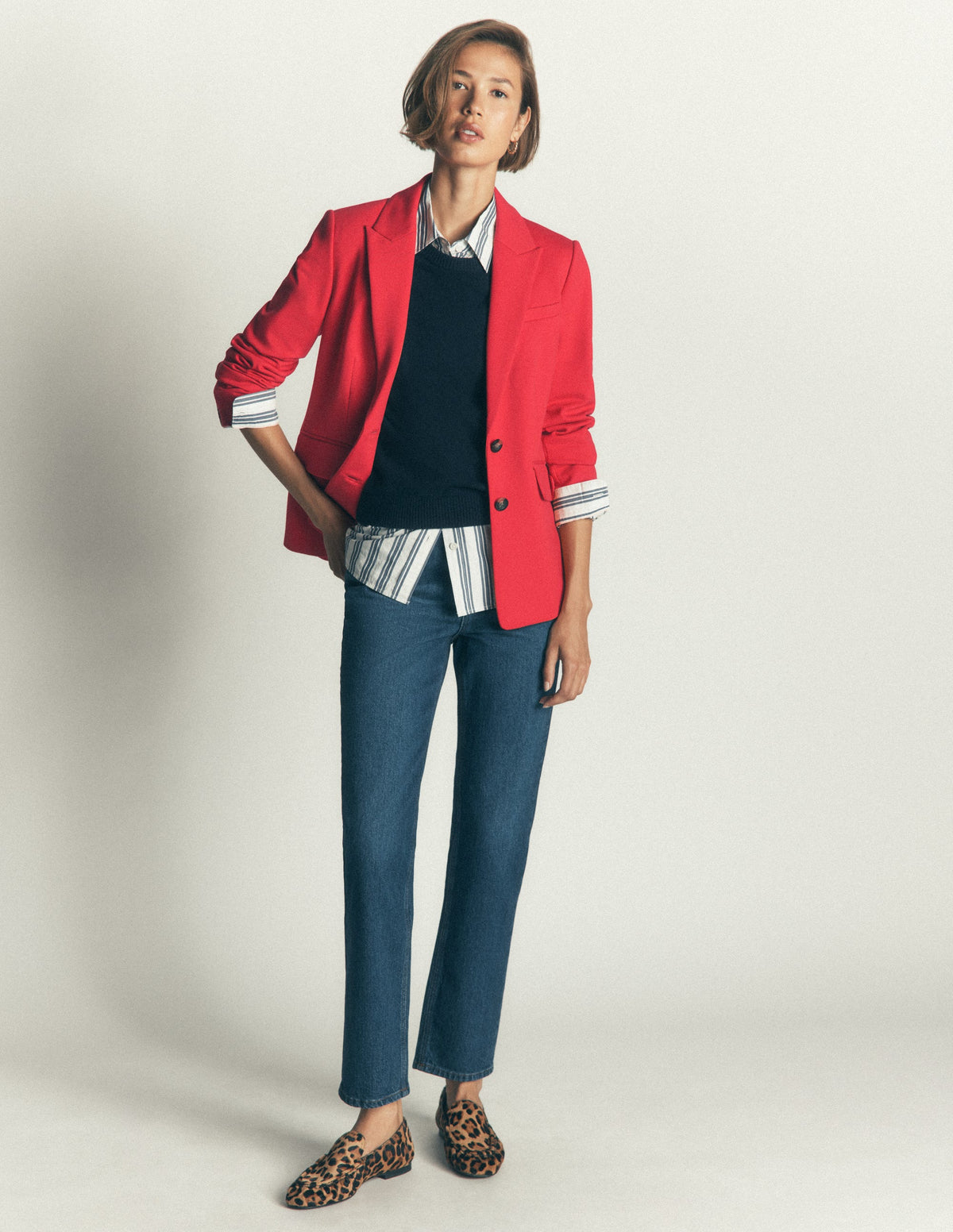 Stamford Ponte Blazer-Royal Red - Image 4