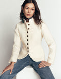 Hereford Boiled Wool Jacket-Ivory