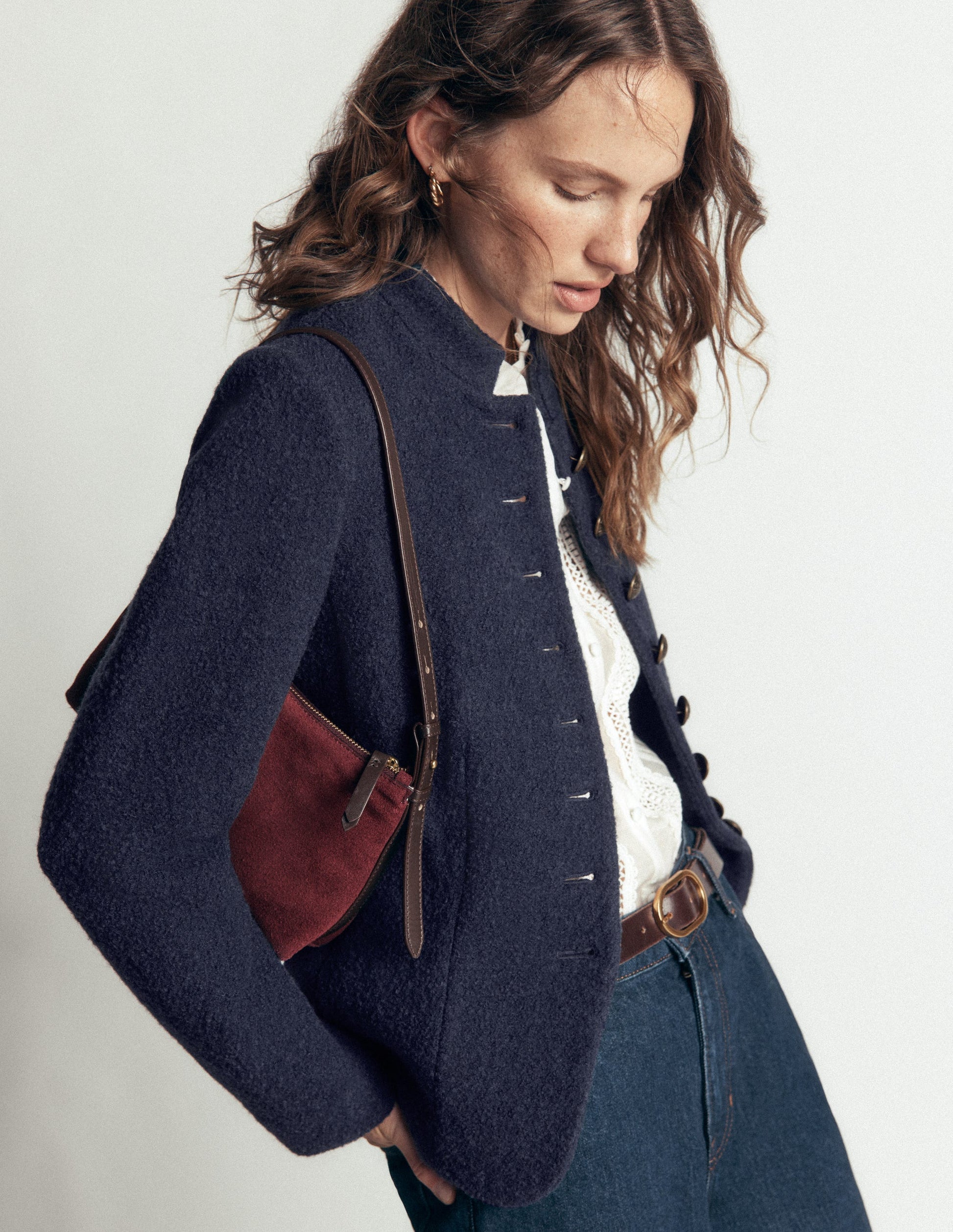 Hereford Boiled Wool Jacket-Navy-7