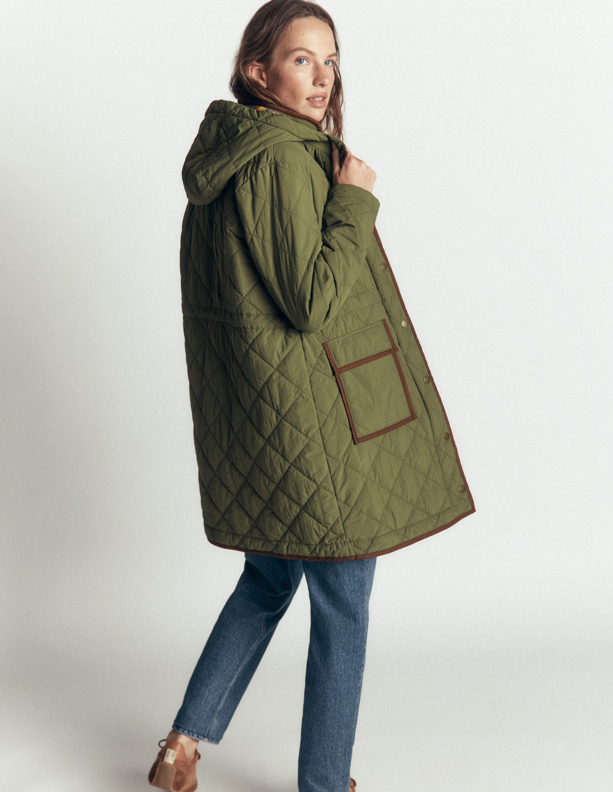 Quilted 4-in-1 Parka-Woodland Green - Image 4