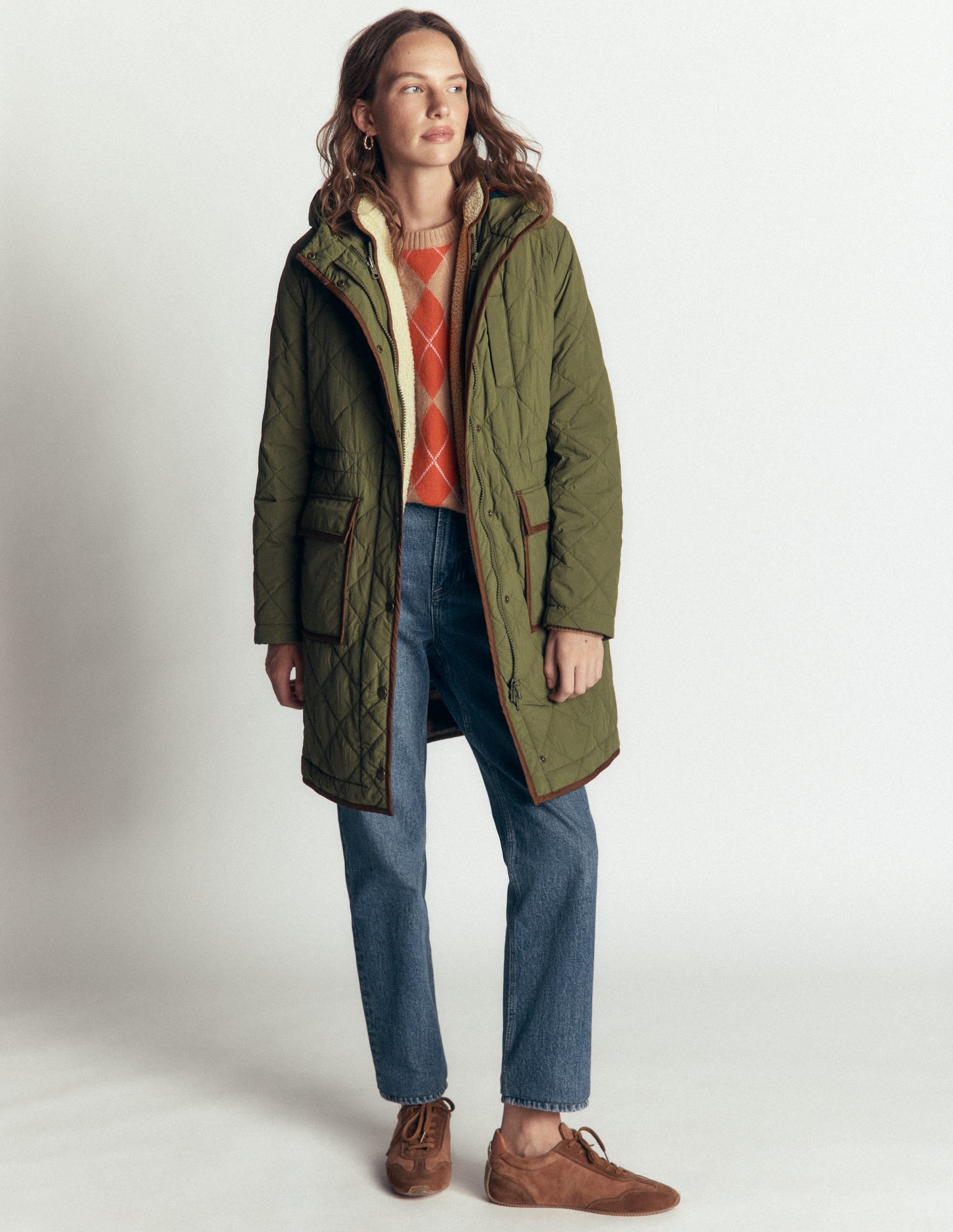 Quilted 4-in-1 Parka-Woodland Green - Image 5
