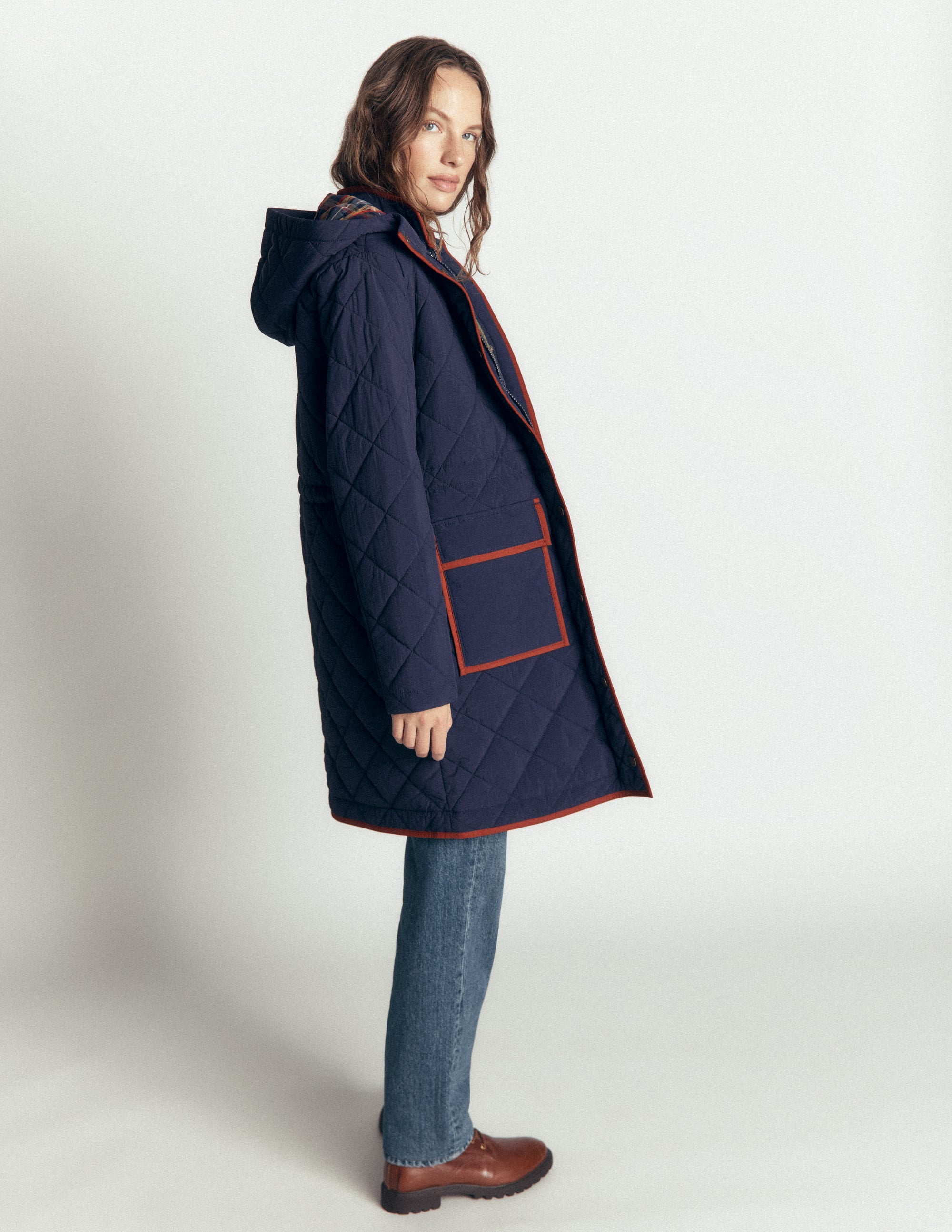 Quilted 4-in-1 Parka-Navy - Image 1